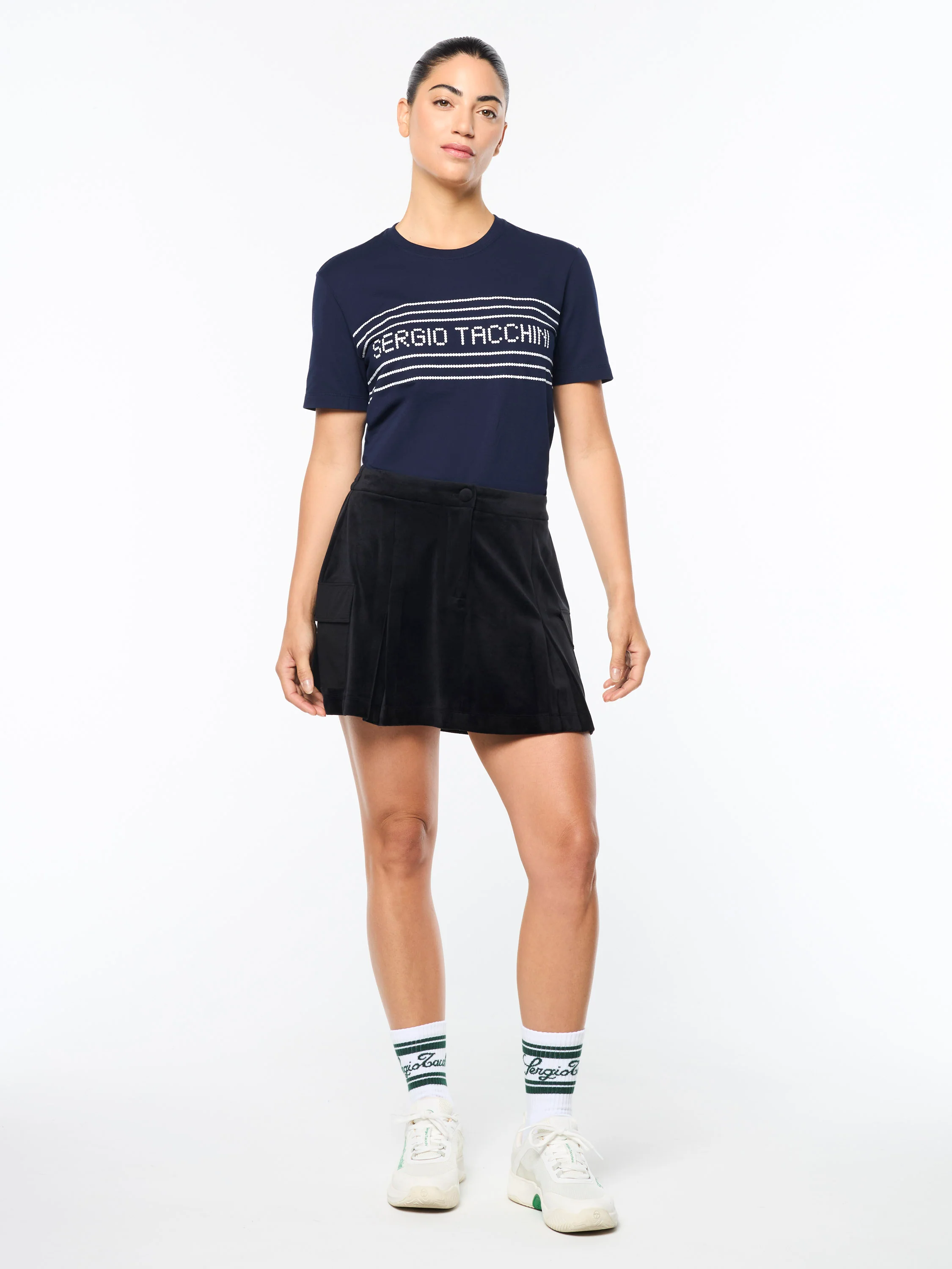 Adele Velour Skirt- Black Beauty - Image 2