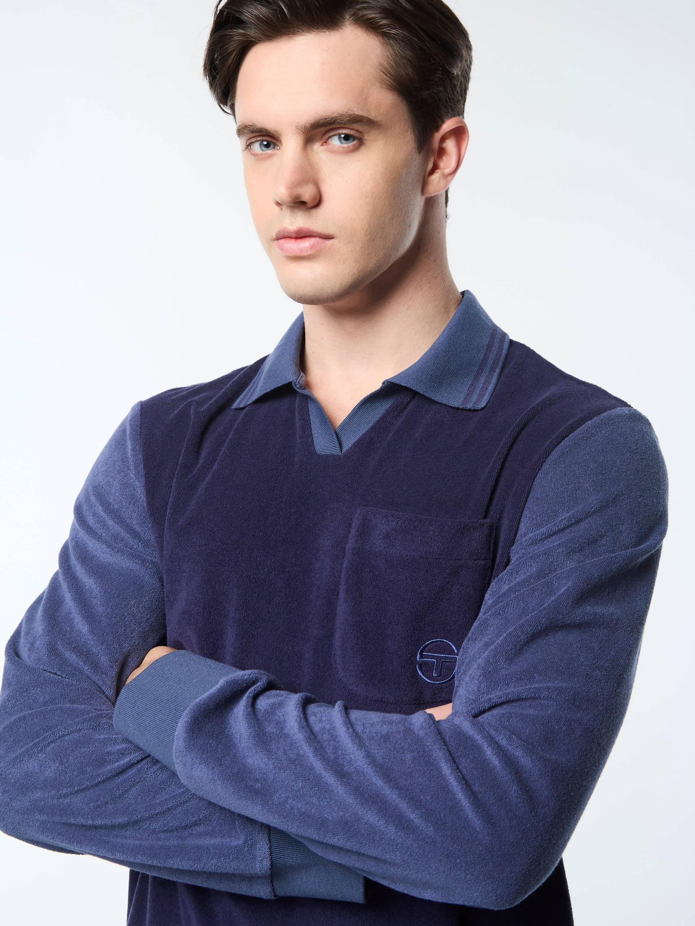 Alvar Long Sleeve Polo- Eclipse - Image 7