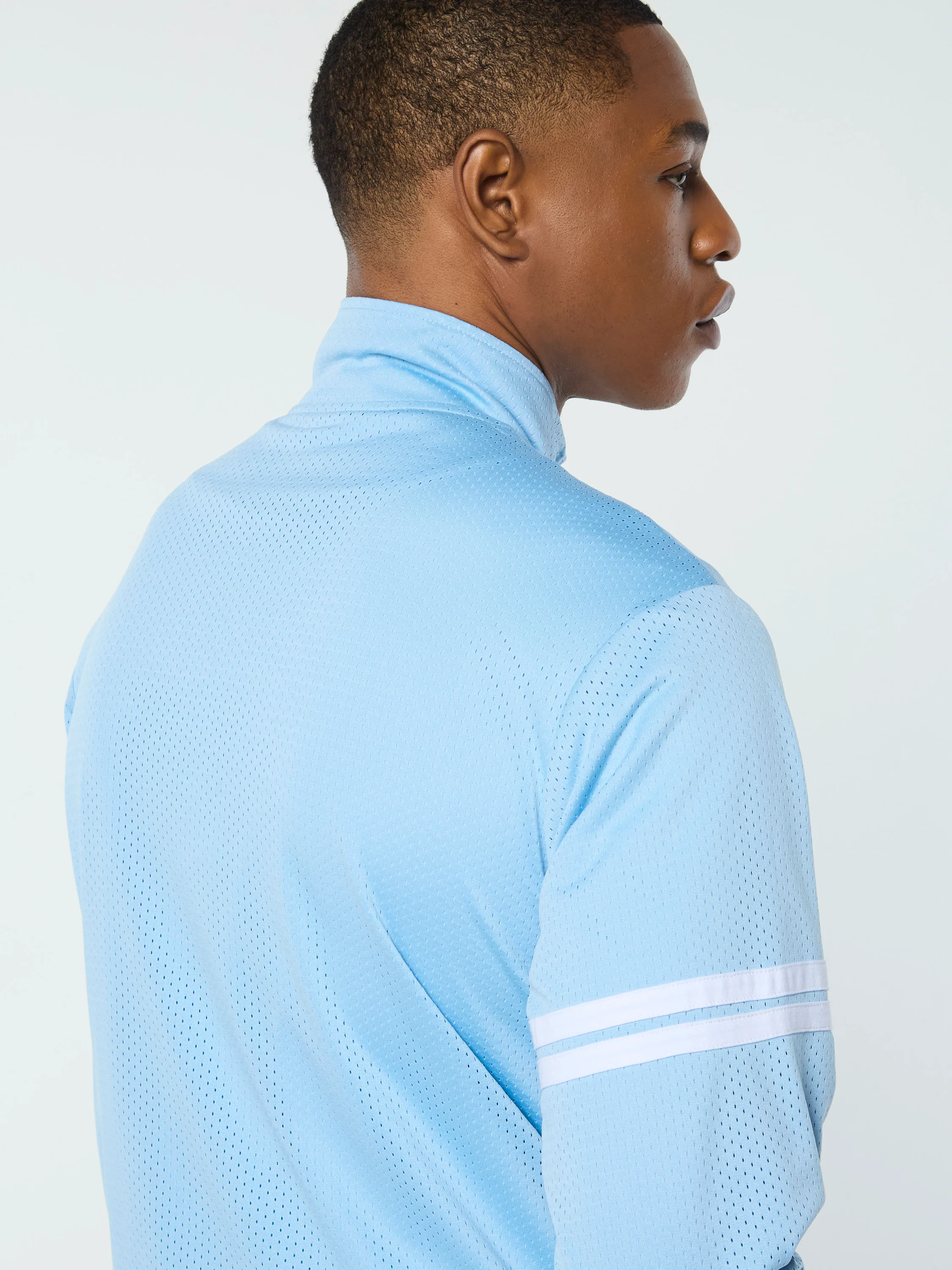 Arturo Mesh Track Jacket- Dutch Canal/ White - Image 8