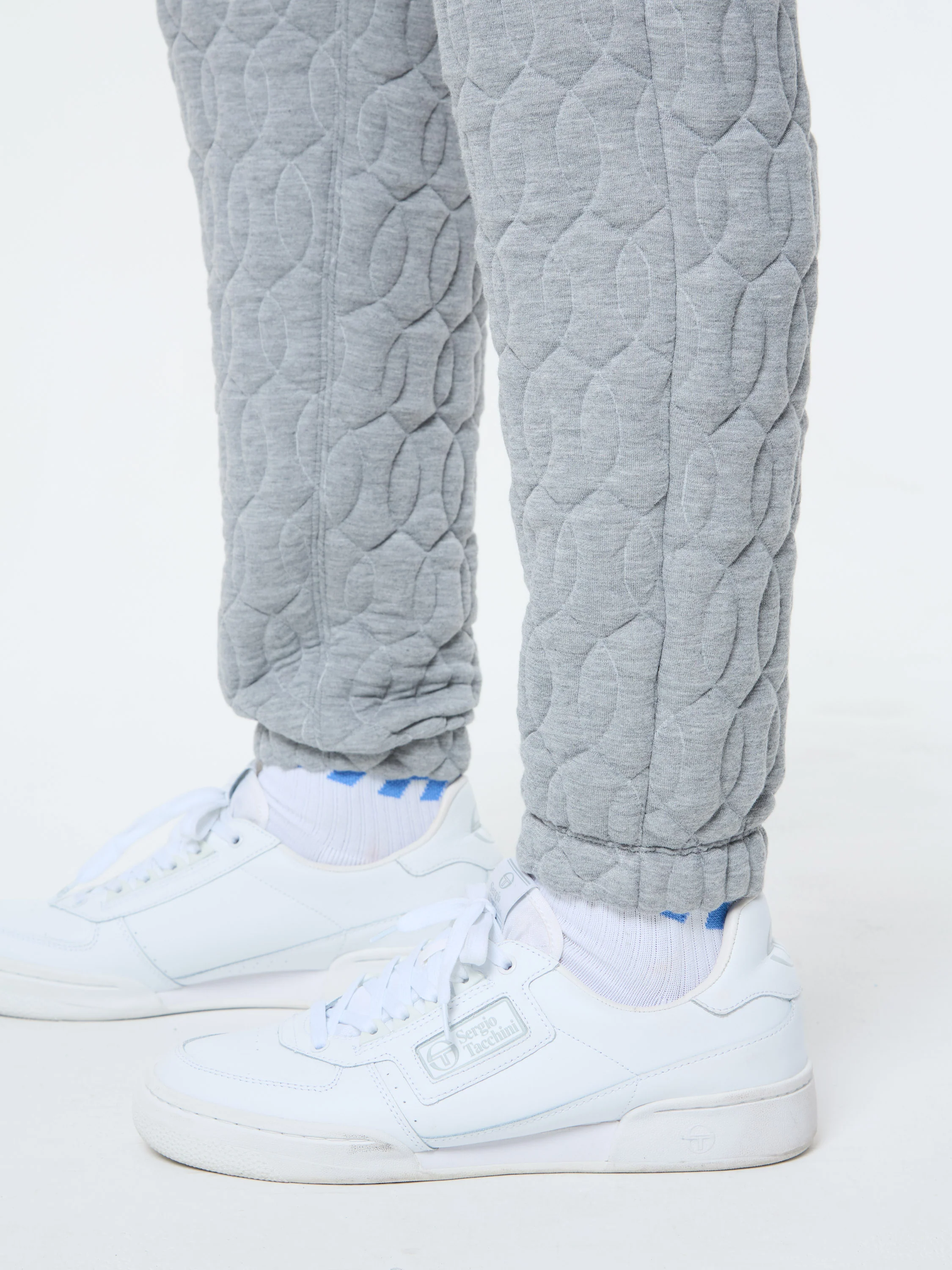 Aversa Quilted Sweatpant- Light Heather Grey - Image 10