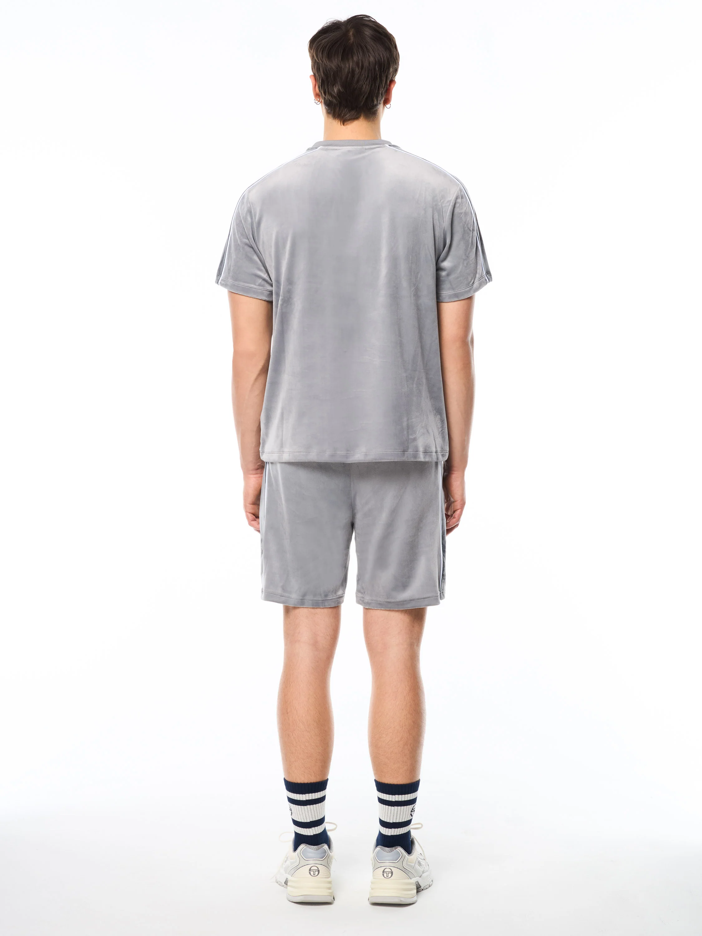 Cresta Velour Pocket T-Shirt-Sleet - Image 5