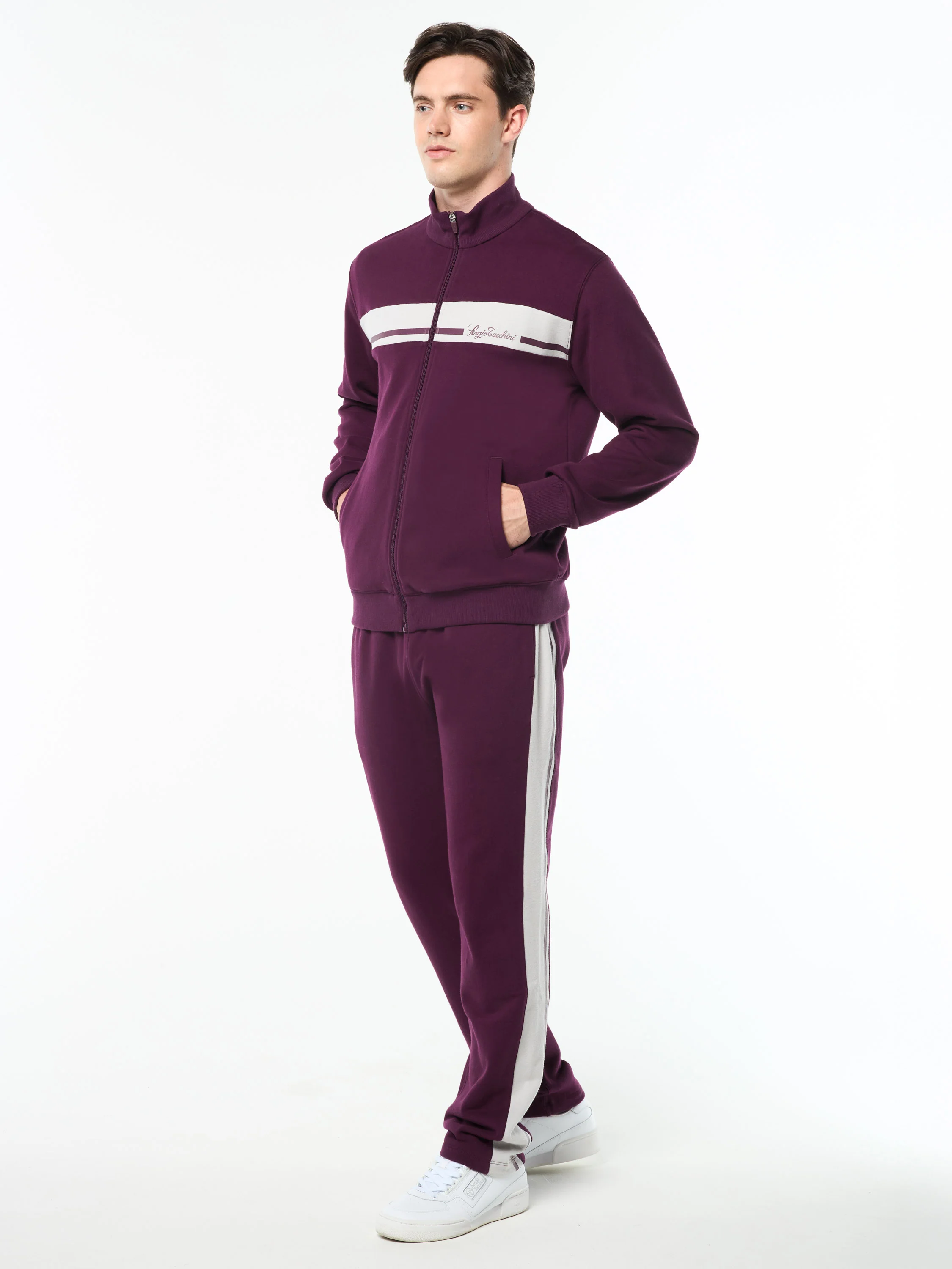 Cursivo Track Jacket- Potent Purple - Image 4