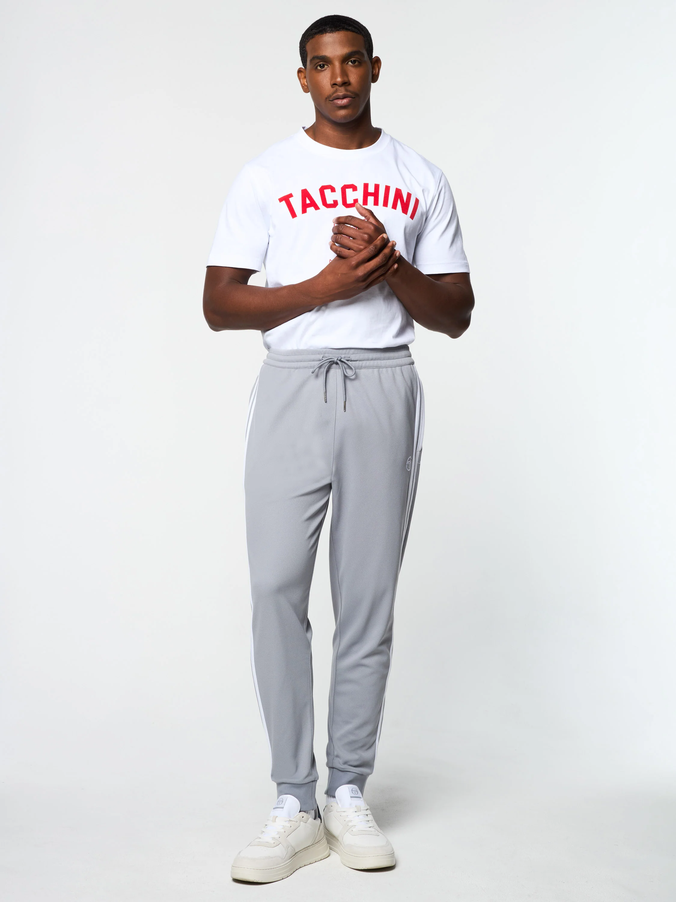 Damarindo Track Pant Archivio- Sleet/ White - Image 3