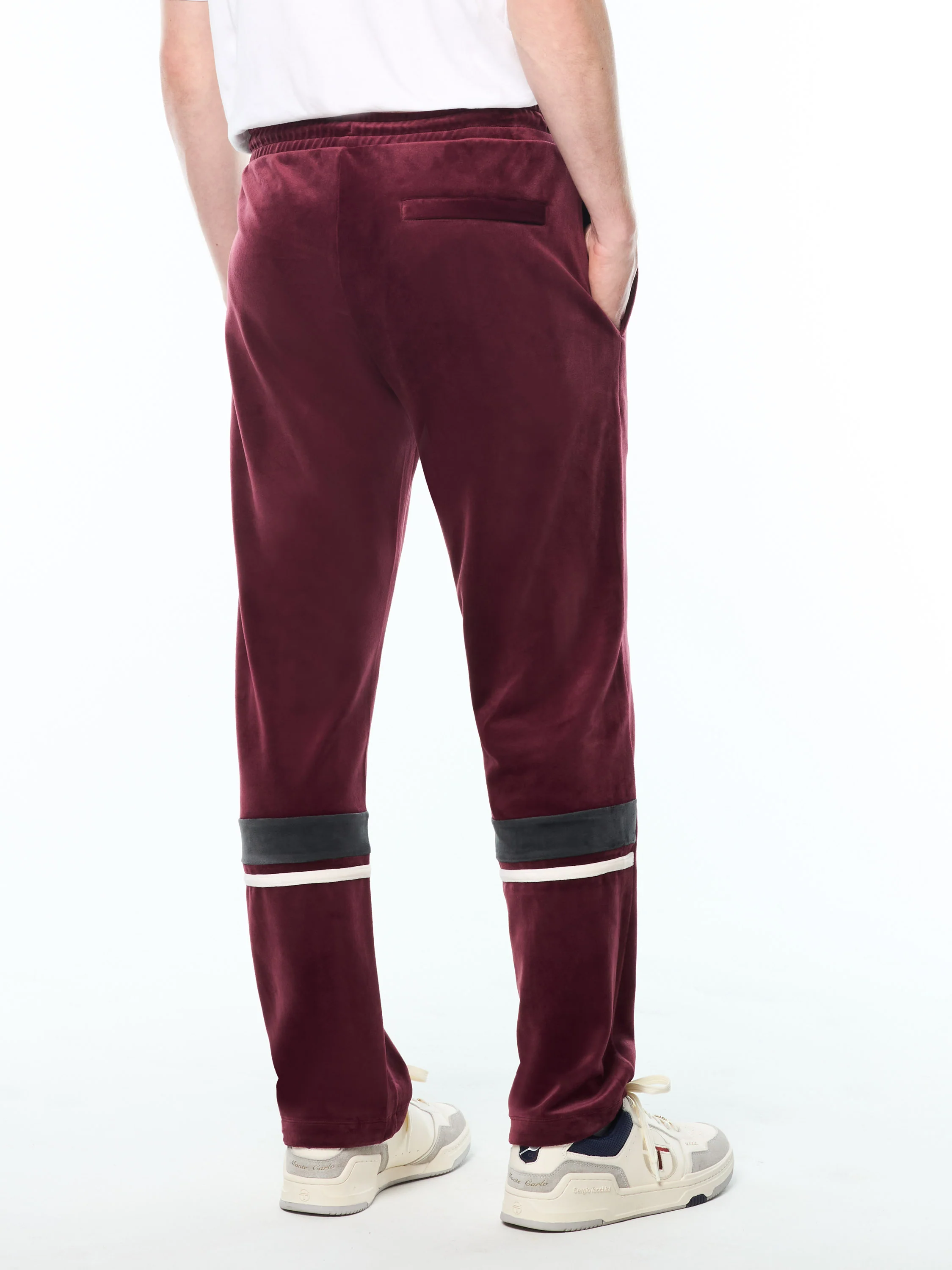 Damarindo Velour Track Pant-Tawny Port - Image 4