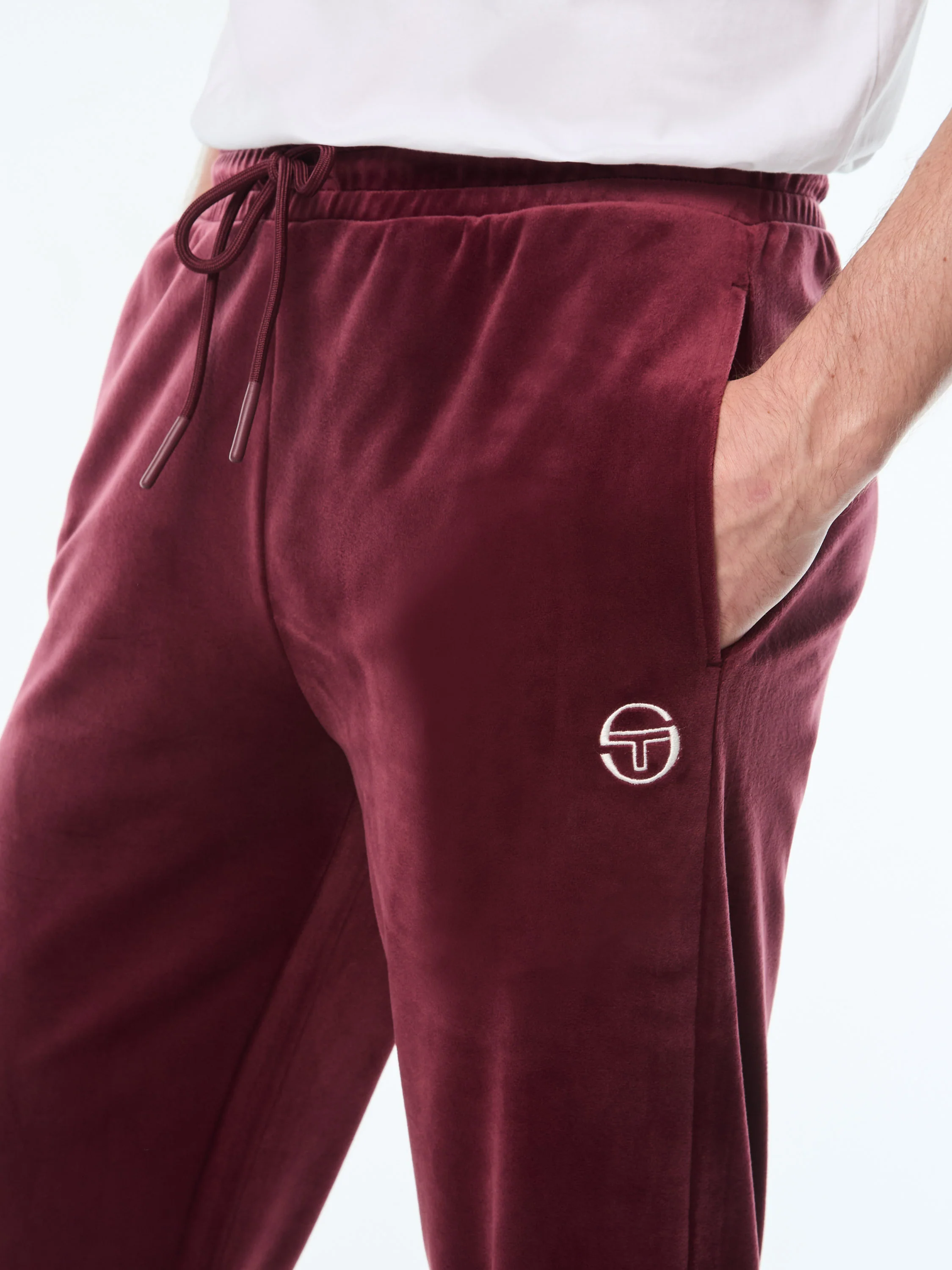 Damarindo Velour Track Pant-Tawny Port - Image 7
