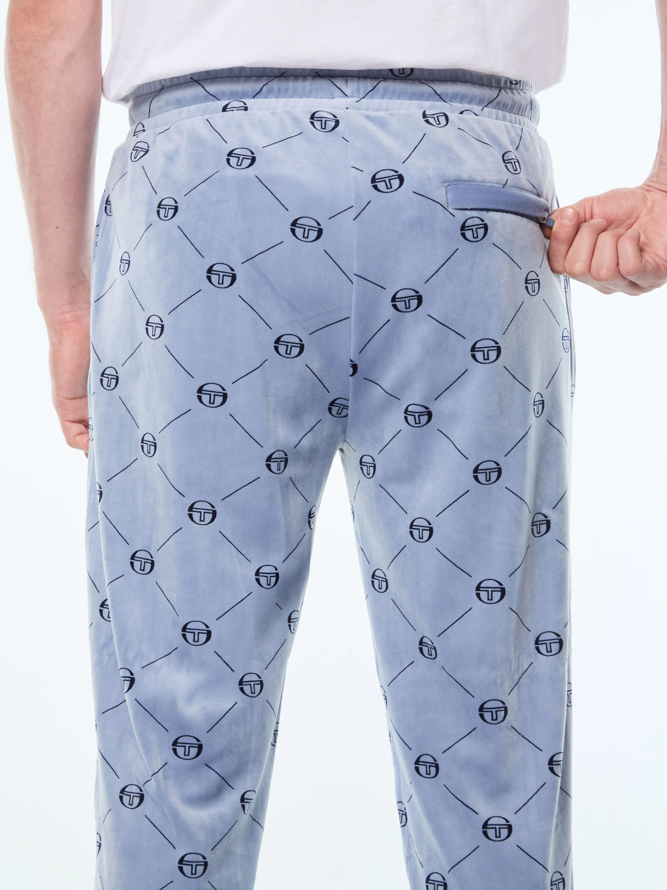 Damarindo Velour Track Pant-Troposphere - Image 6