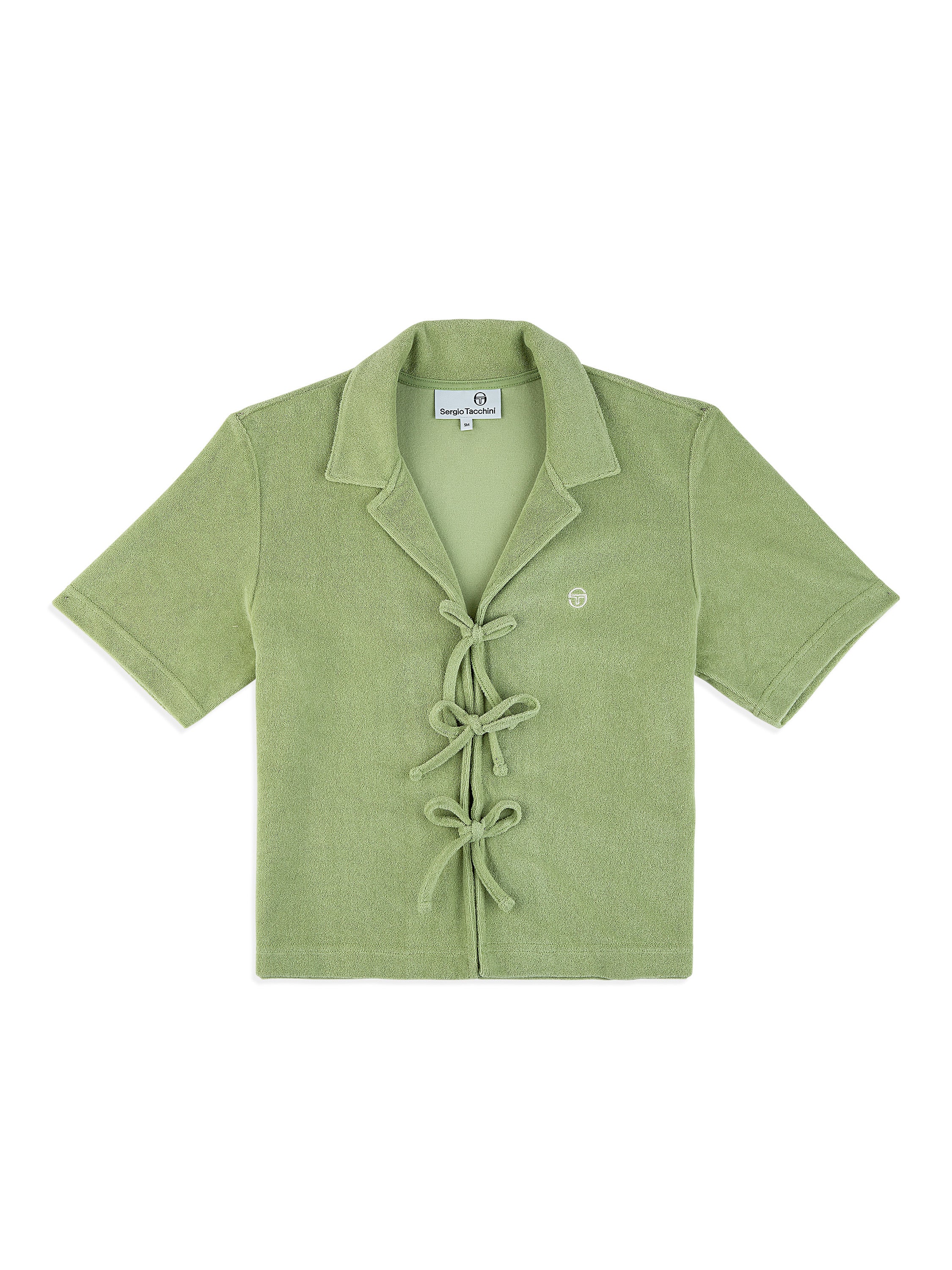 Edda Cropped Shirt- Reseda - Image 4
