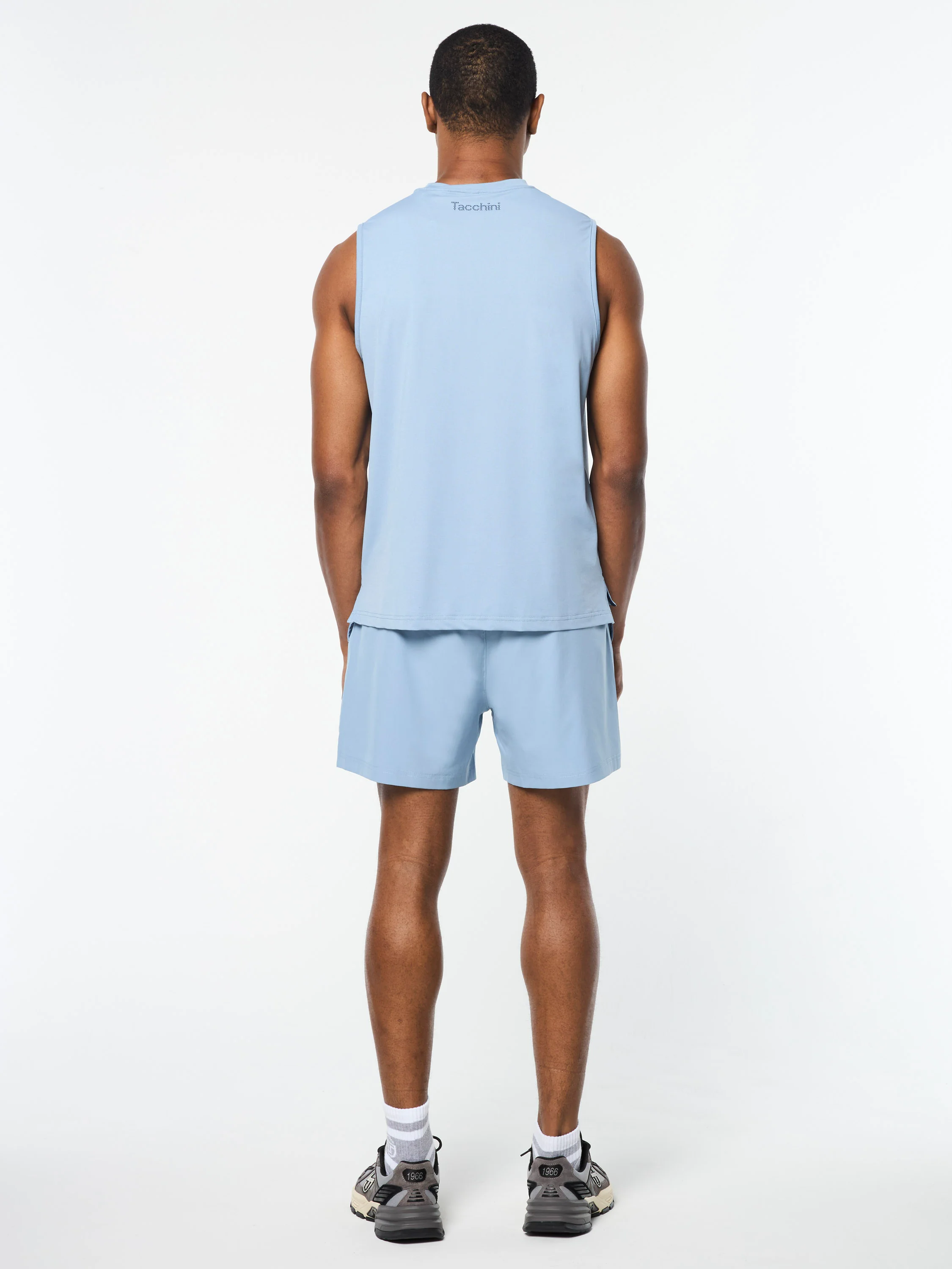 Elio Performance Tank- Faded Denim - Image 5