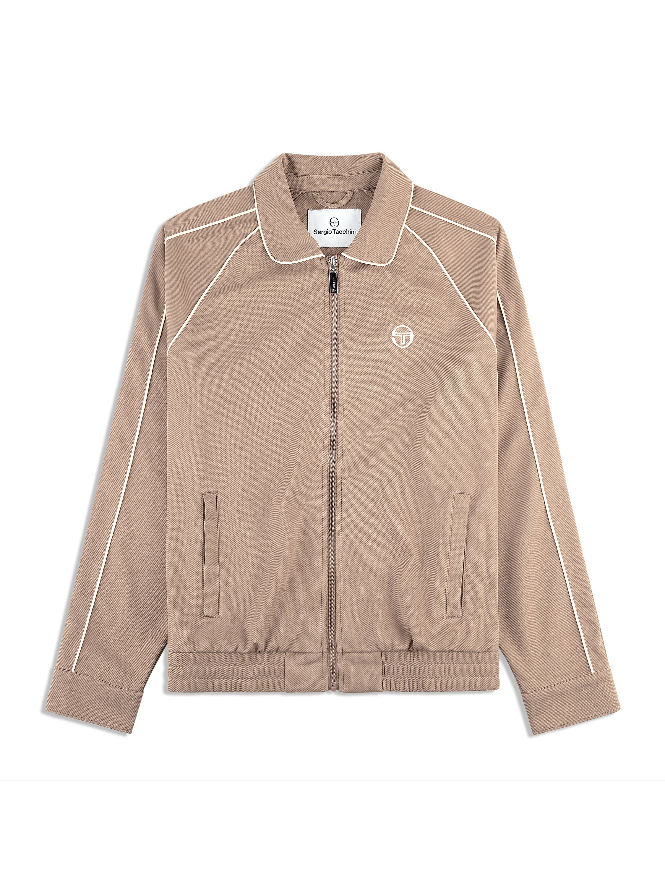 Ettore Track Jacket- Taupe Grey - Image 2