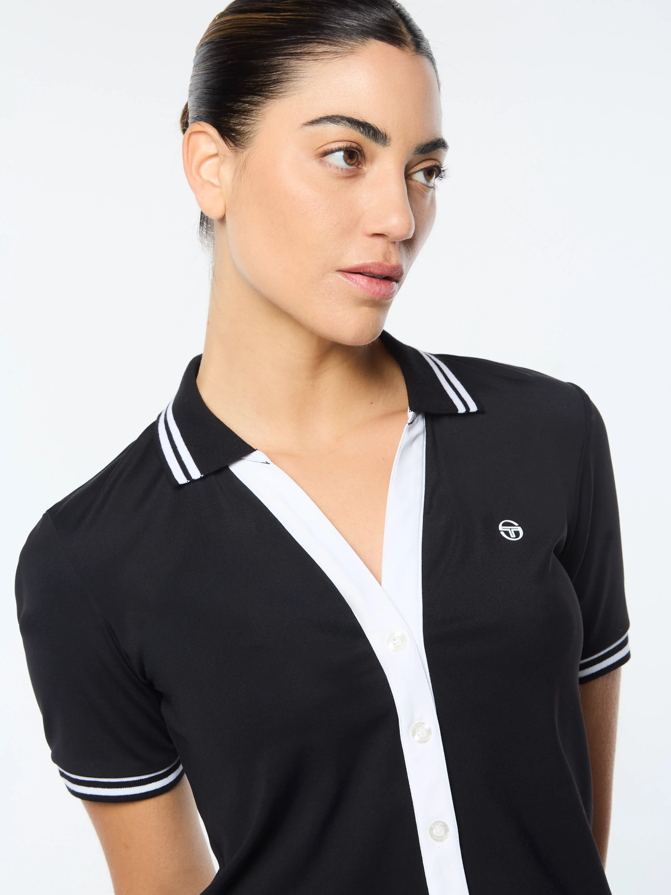 Idalia Cropped Polo- Black Beauty - Image 8