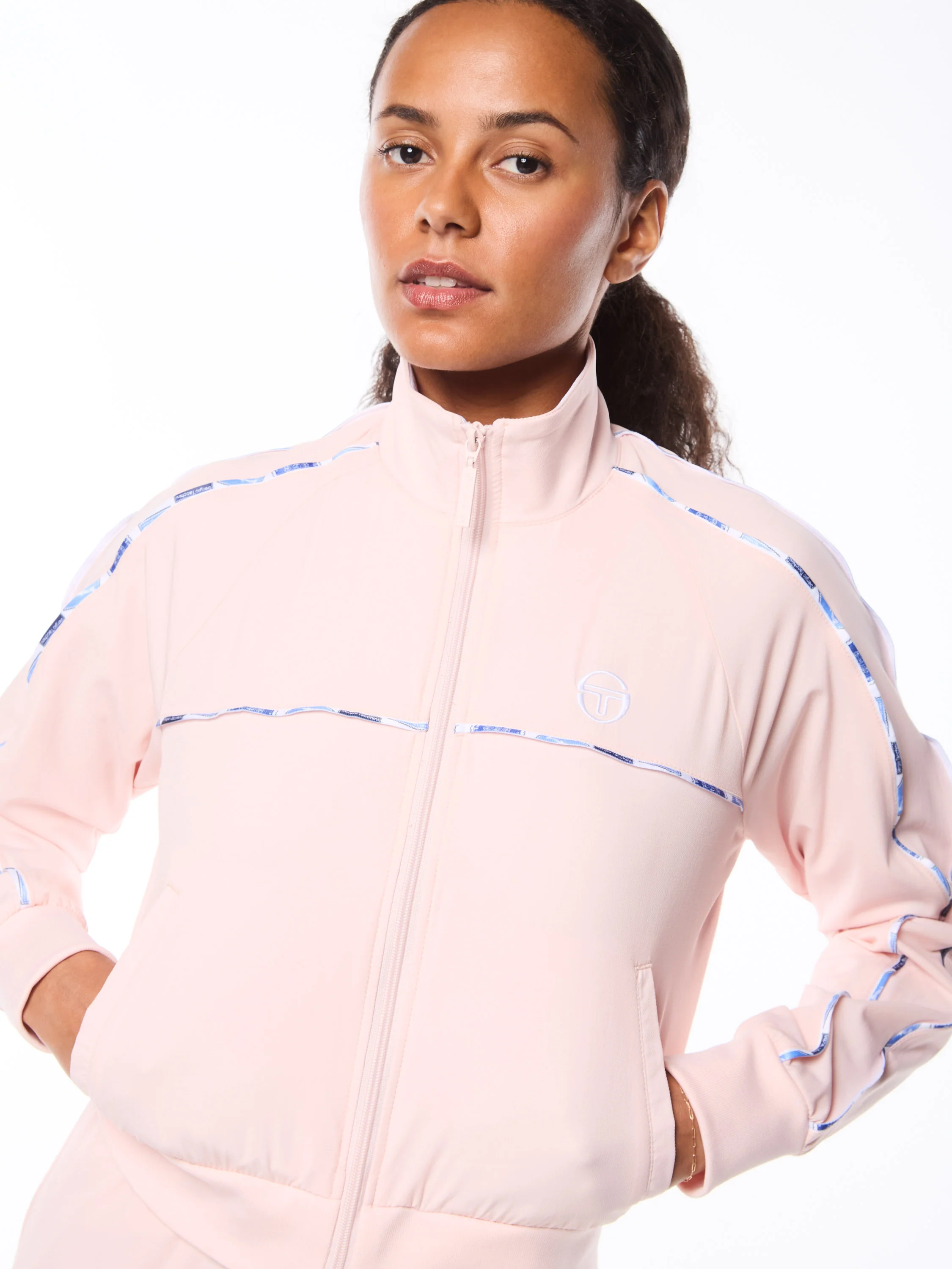 Women's Lioni Track Jacket- Barely There - Image 8