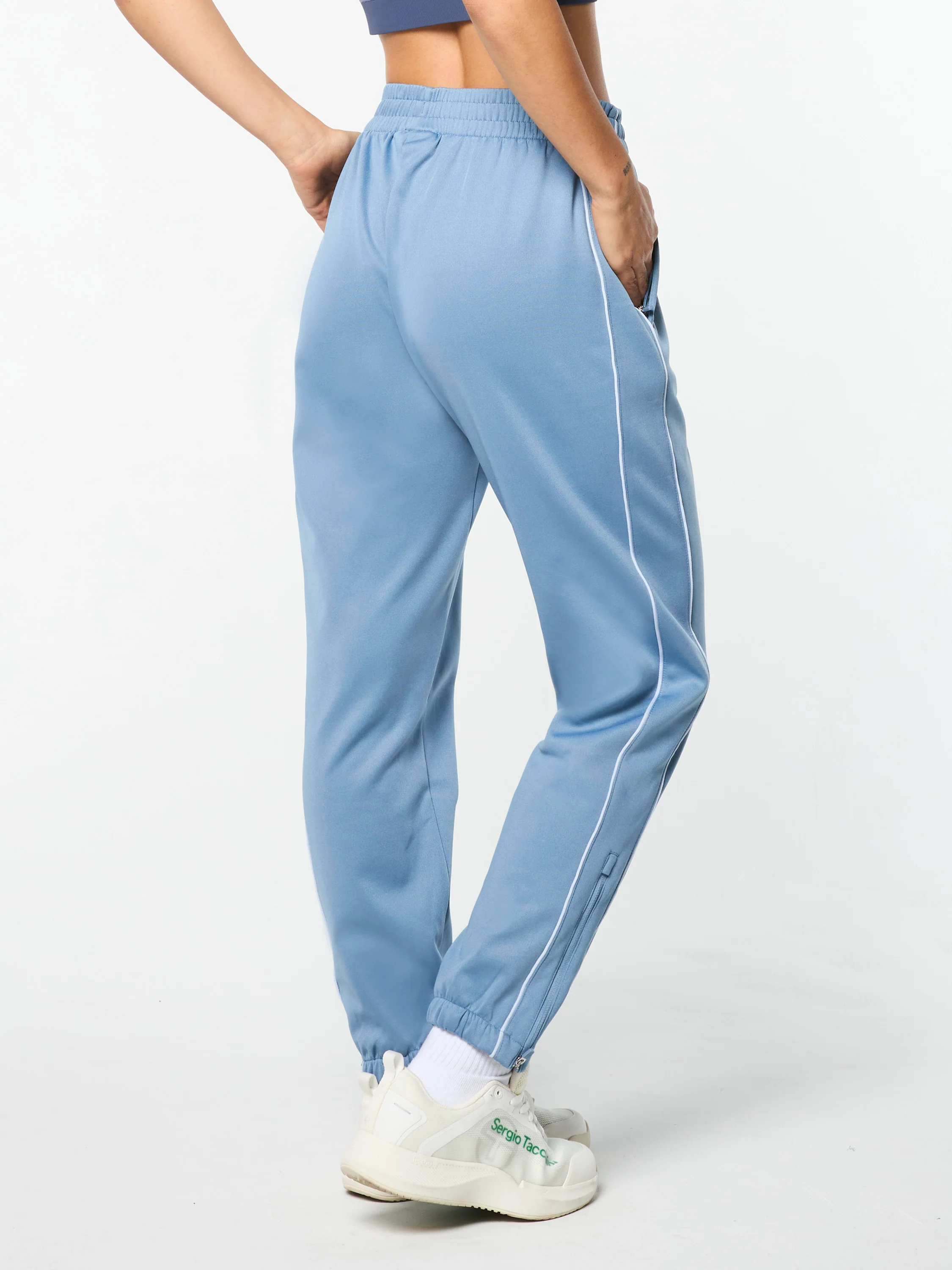 Miss Lioni Track Pant- Faded Denim - Image 6