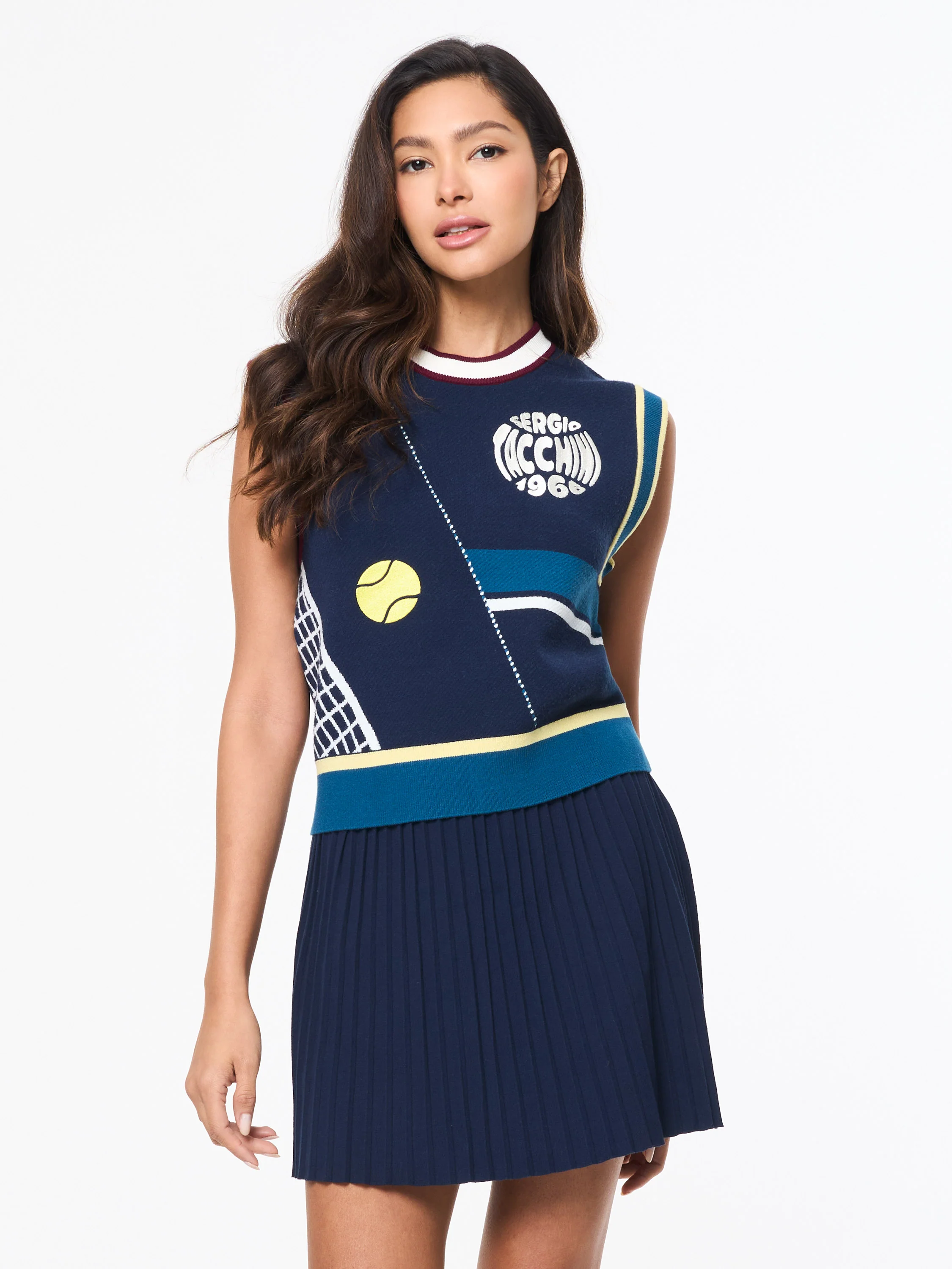 Nota Knit Vest- Maritime Blue - Image 3