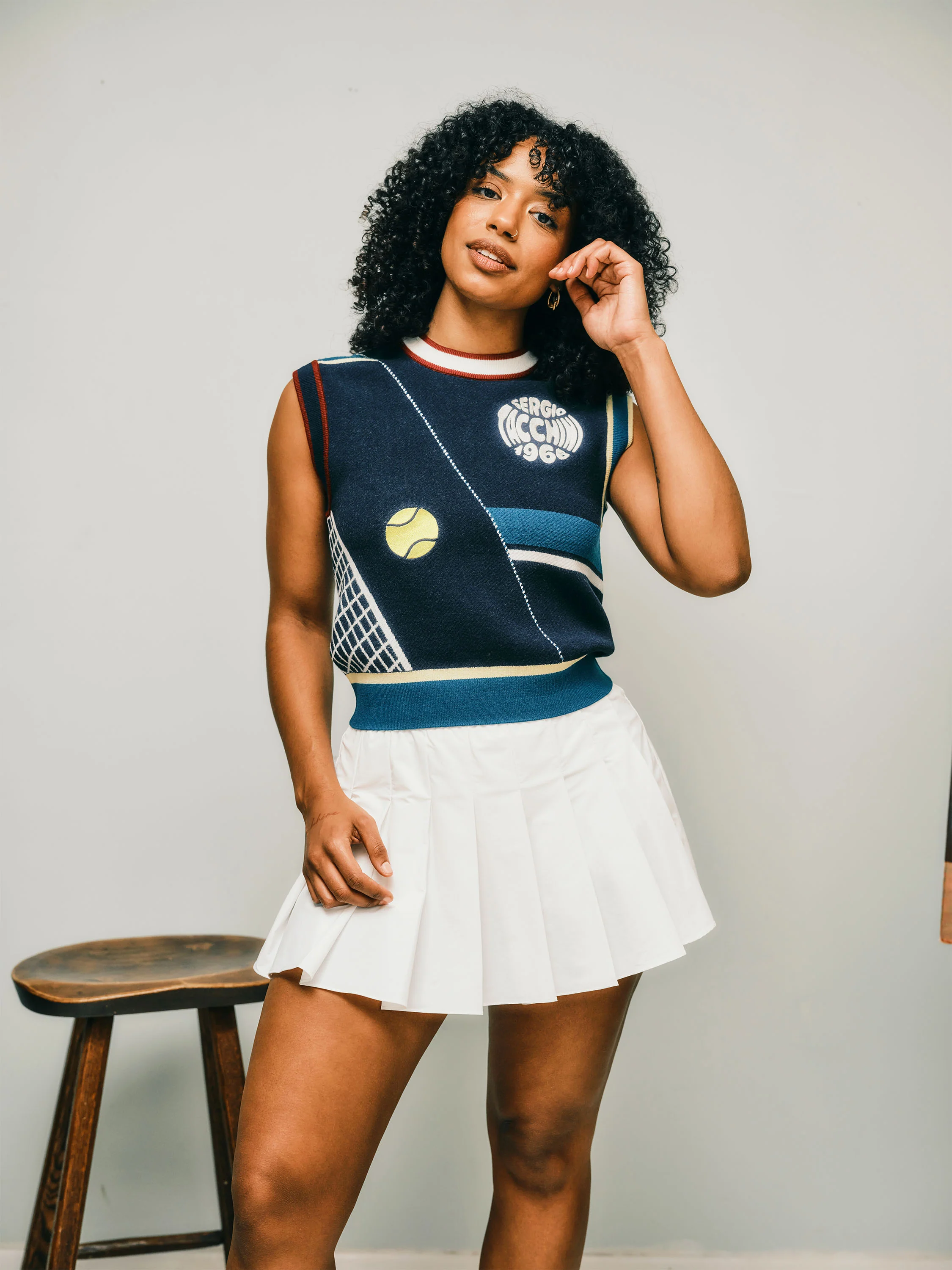Nota Knit Vest- Maritime Blue - Image 8