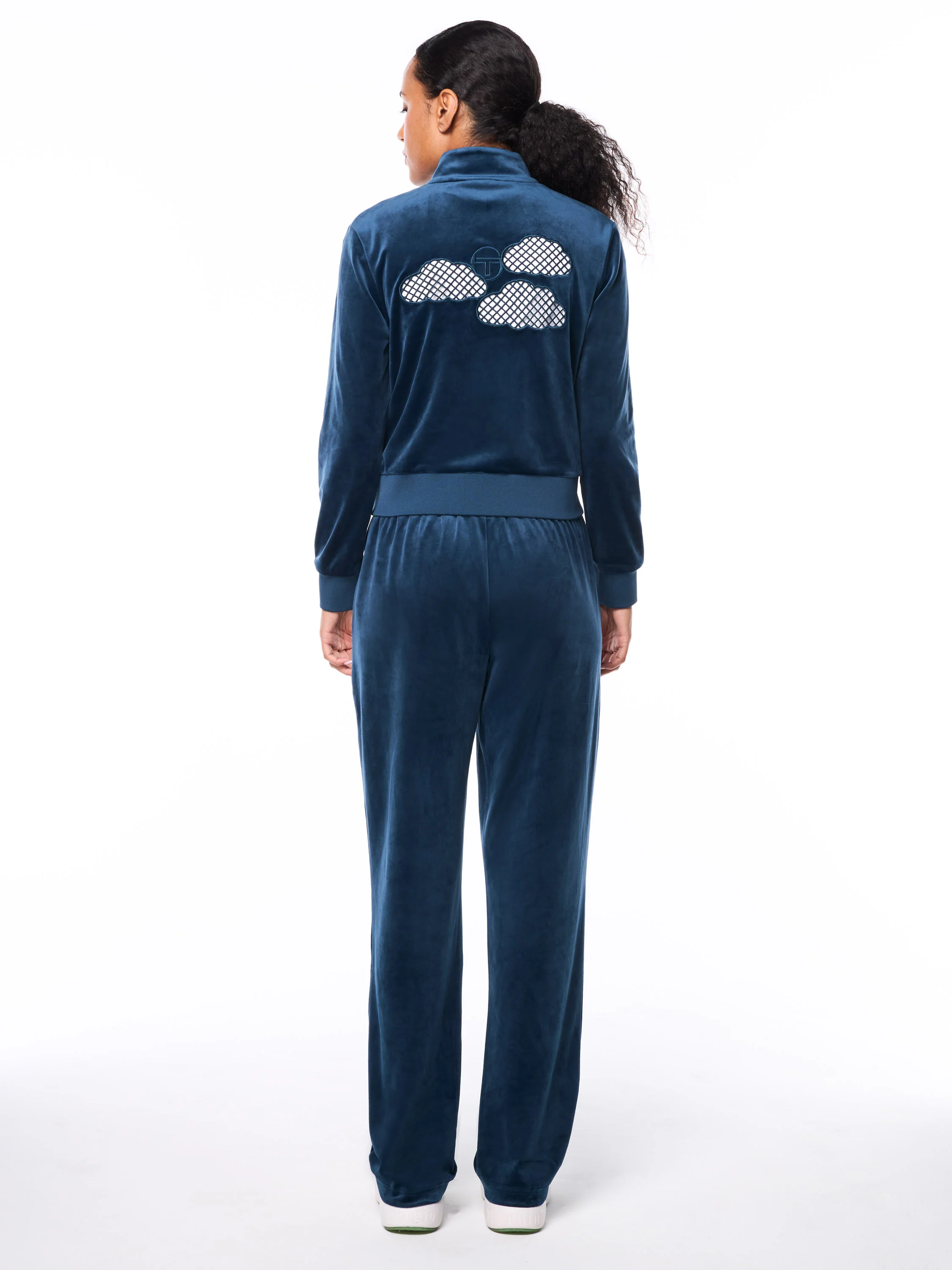 Nuvola Velour Track Pant-Key Largo - Image 5