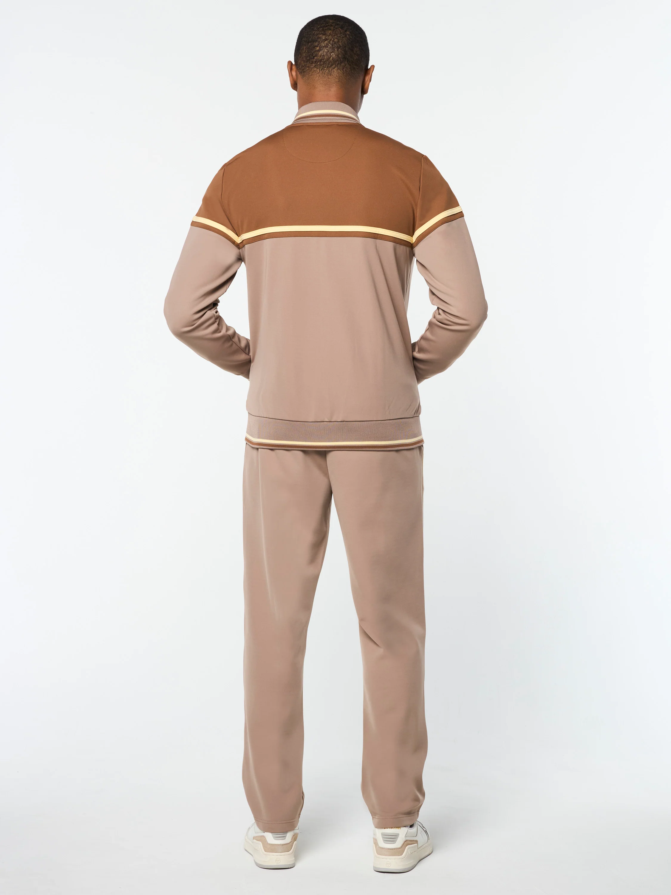 Olmi Track Jacket- Taupe Grey - Image 5
