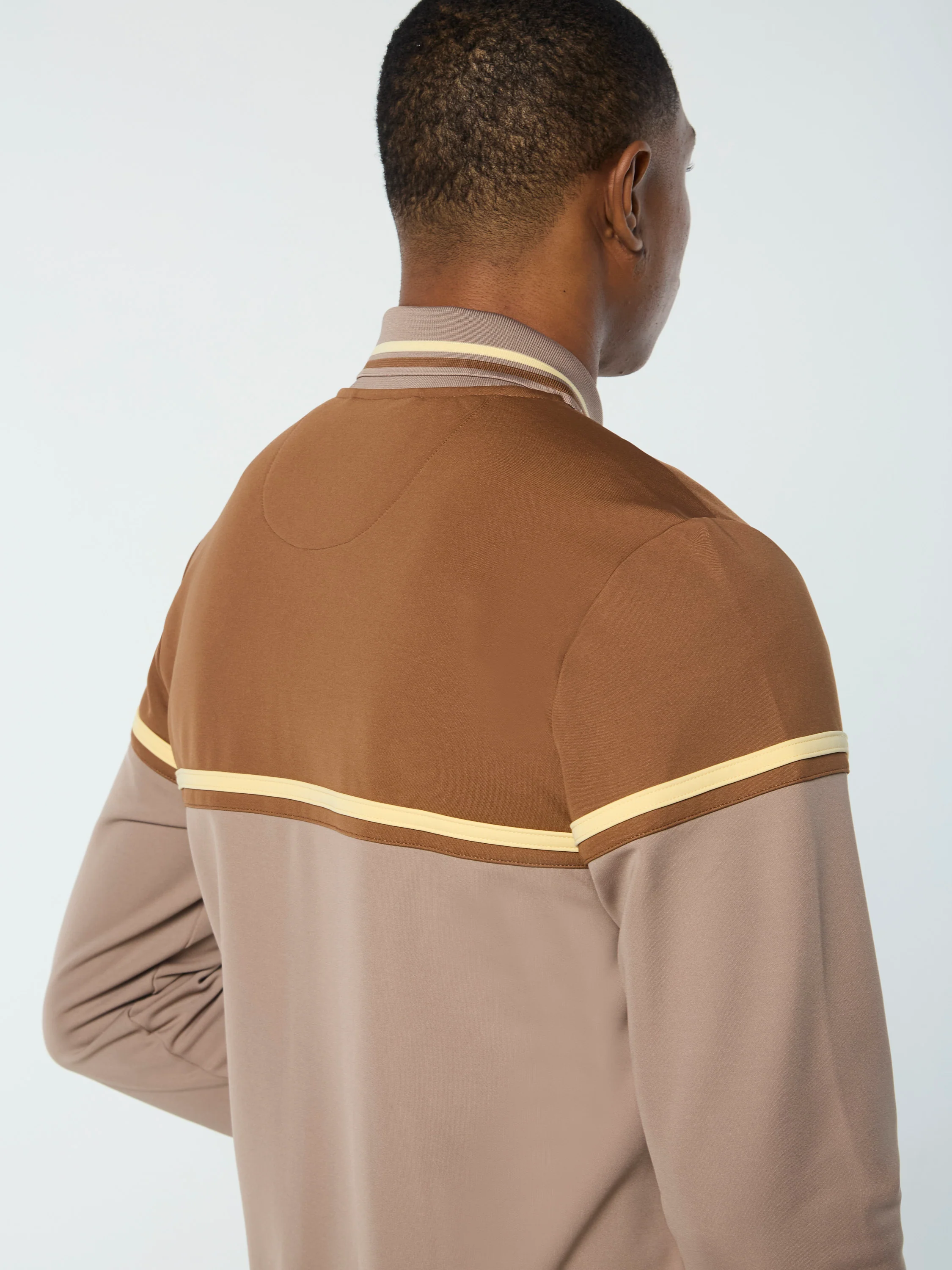 Olmi Track Jacket- Taupe Grey - Image 6