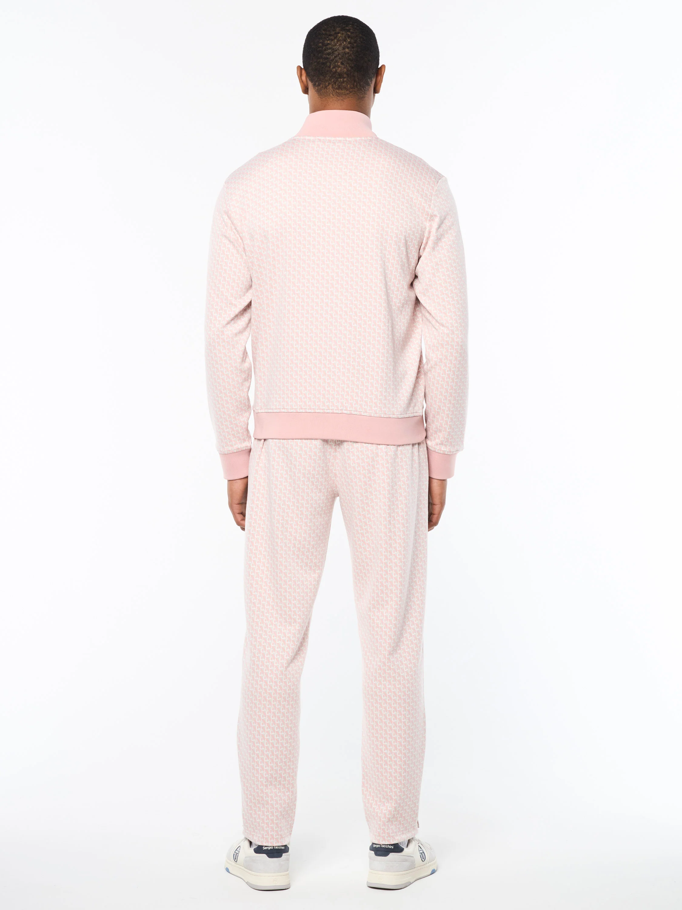Paolo Knit Track Jacket- Pale Mauve - Image 6