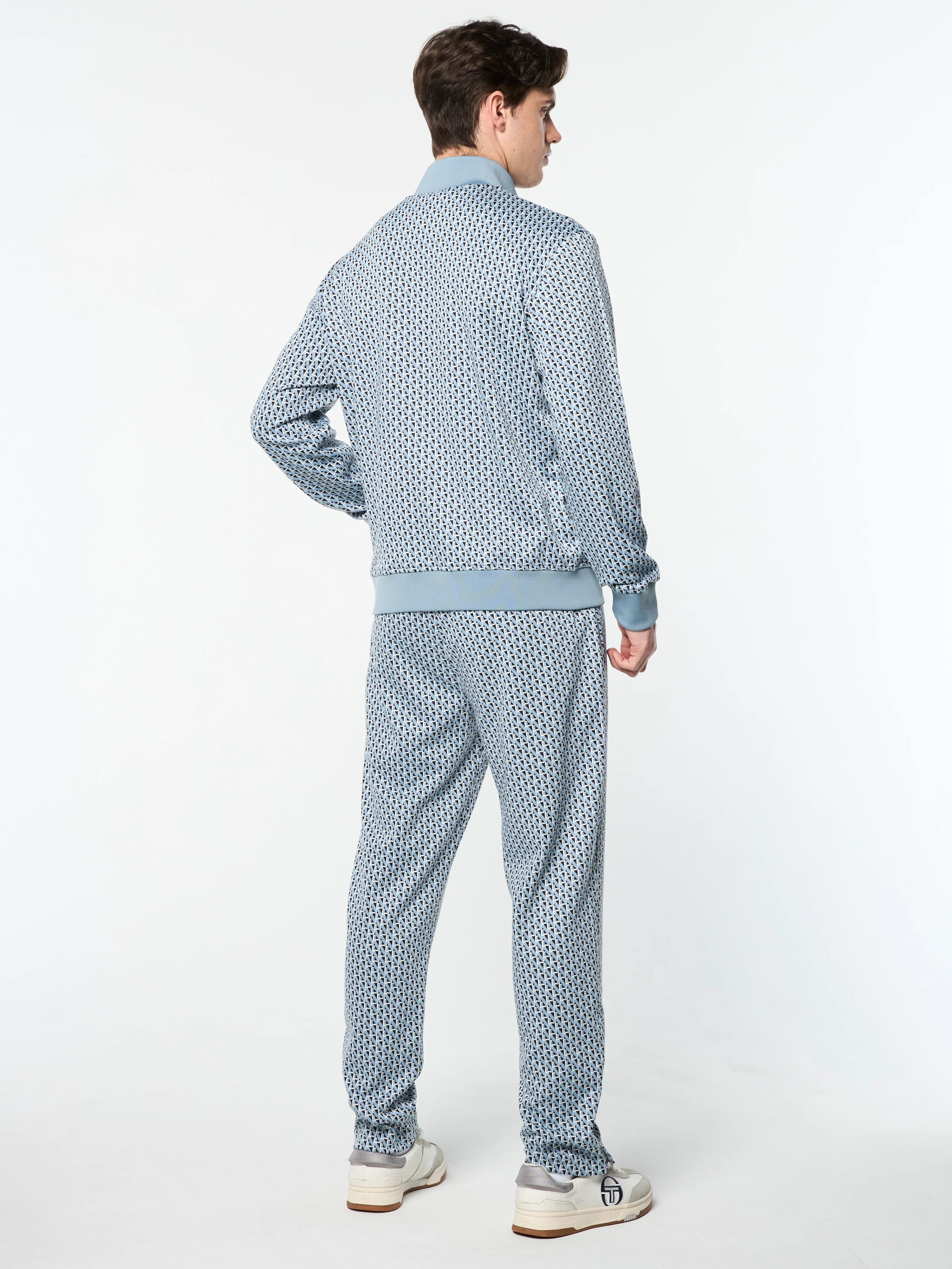Paolo Knit Track Pant- Faded Denim - Image 6