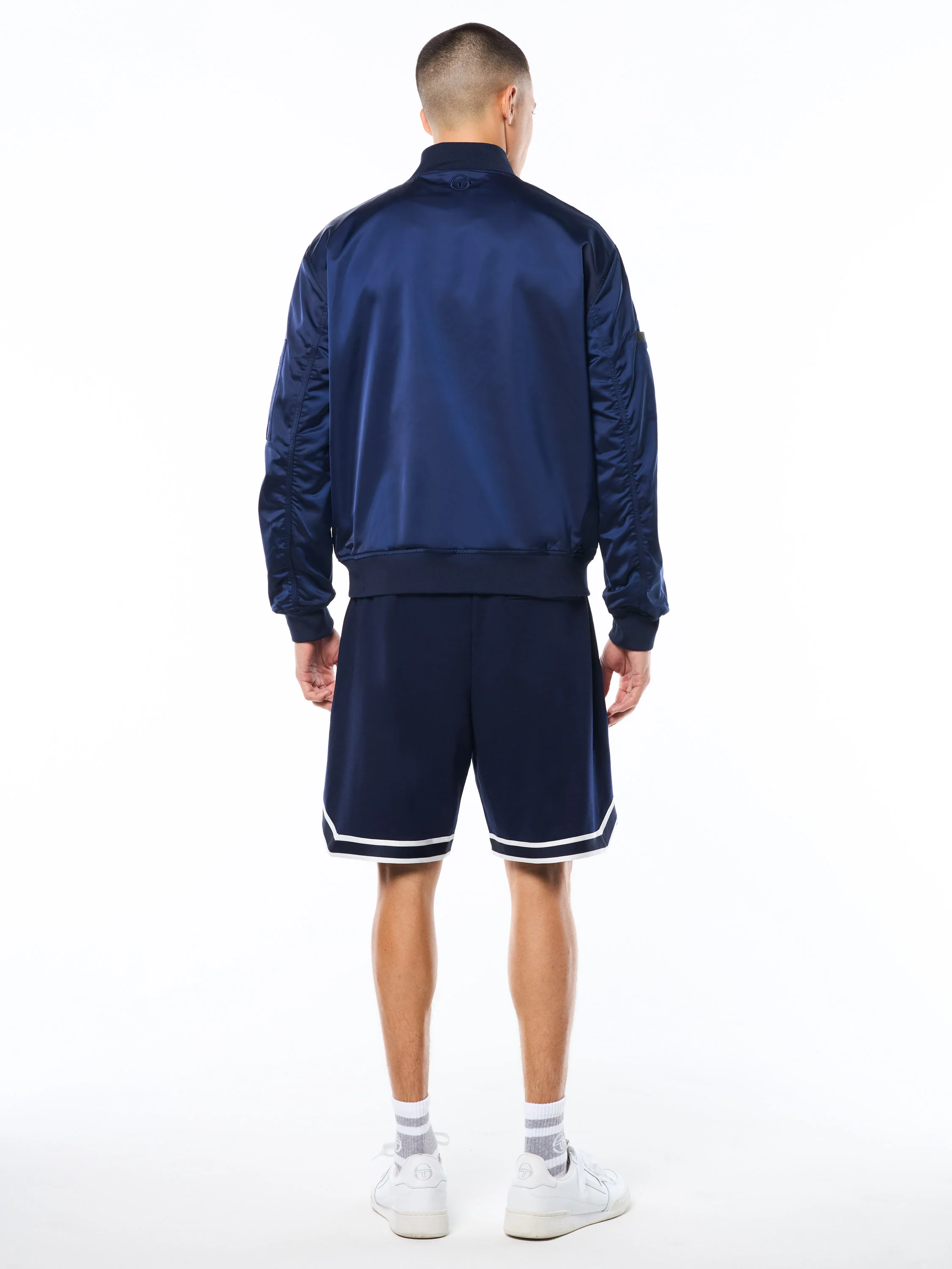 Piano Bomber Jacket-Maritime Blue - Image 5