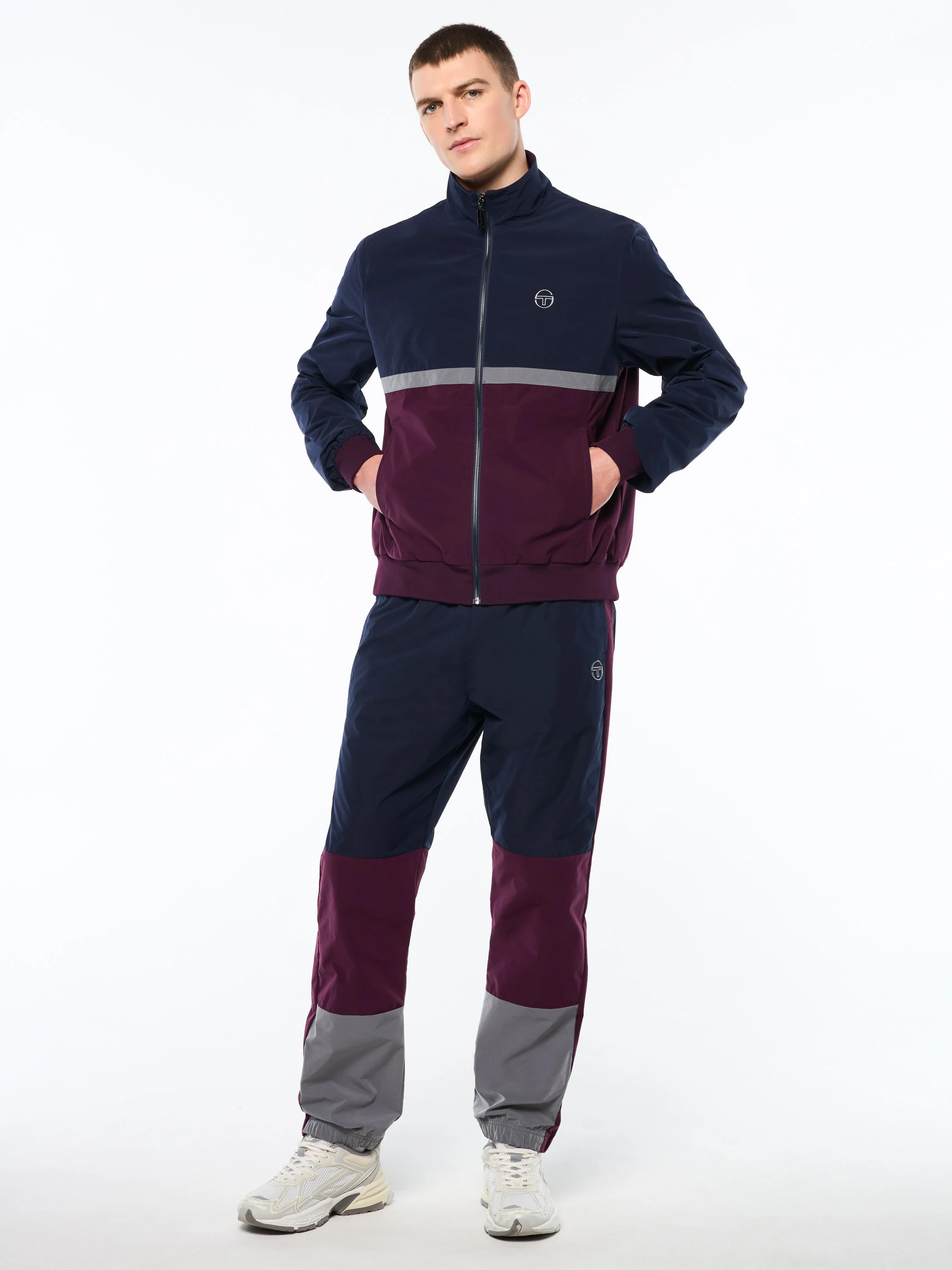 Portico Track Jacket- Maritime Blue - Image 3