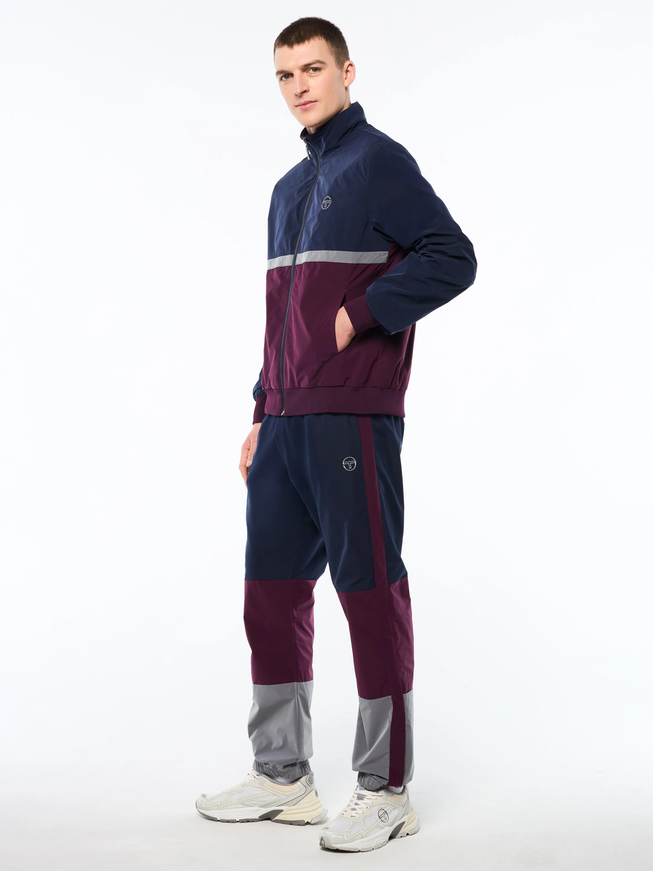 Portico Track Jacket- Maritime Blue - Image 4