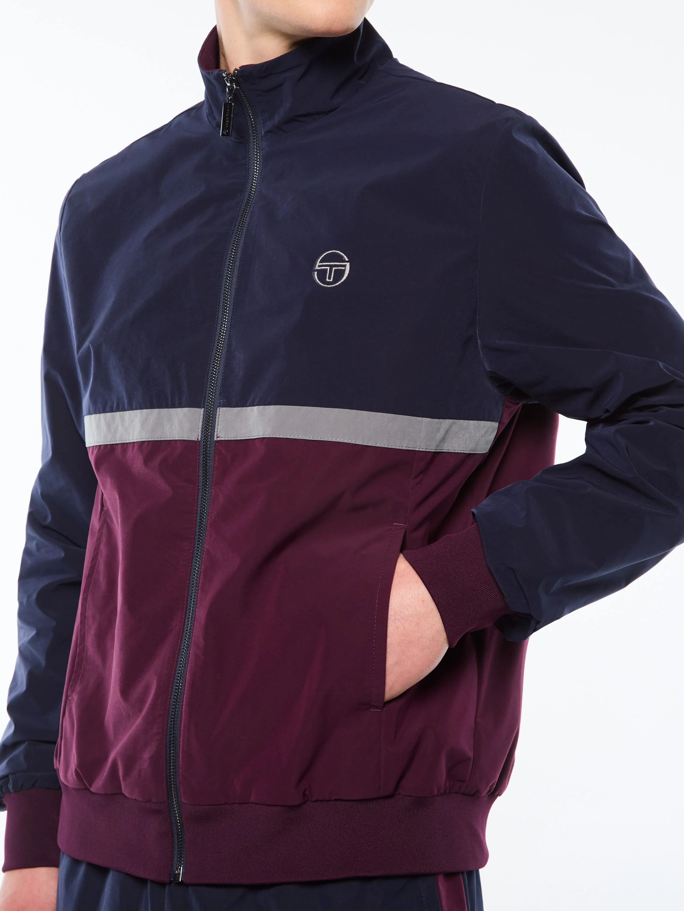 Portico Track Jacket- Maritime Blue - Image 7