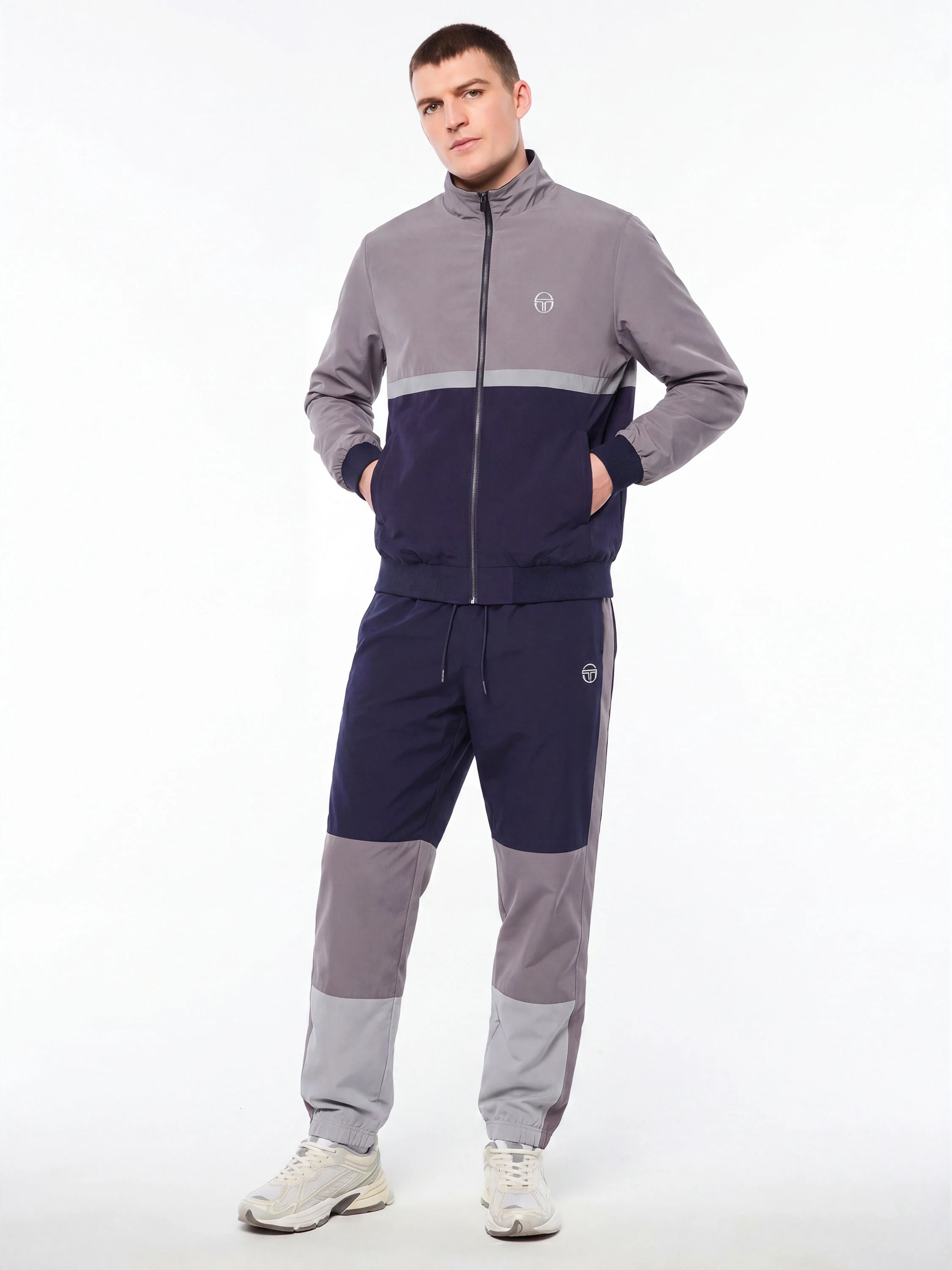 Portico Track Jacket- Slate Gray - Image 4