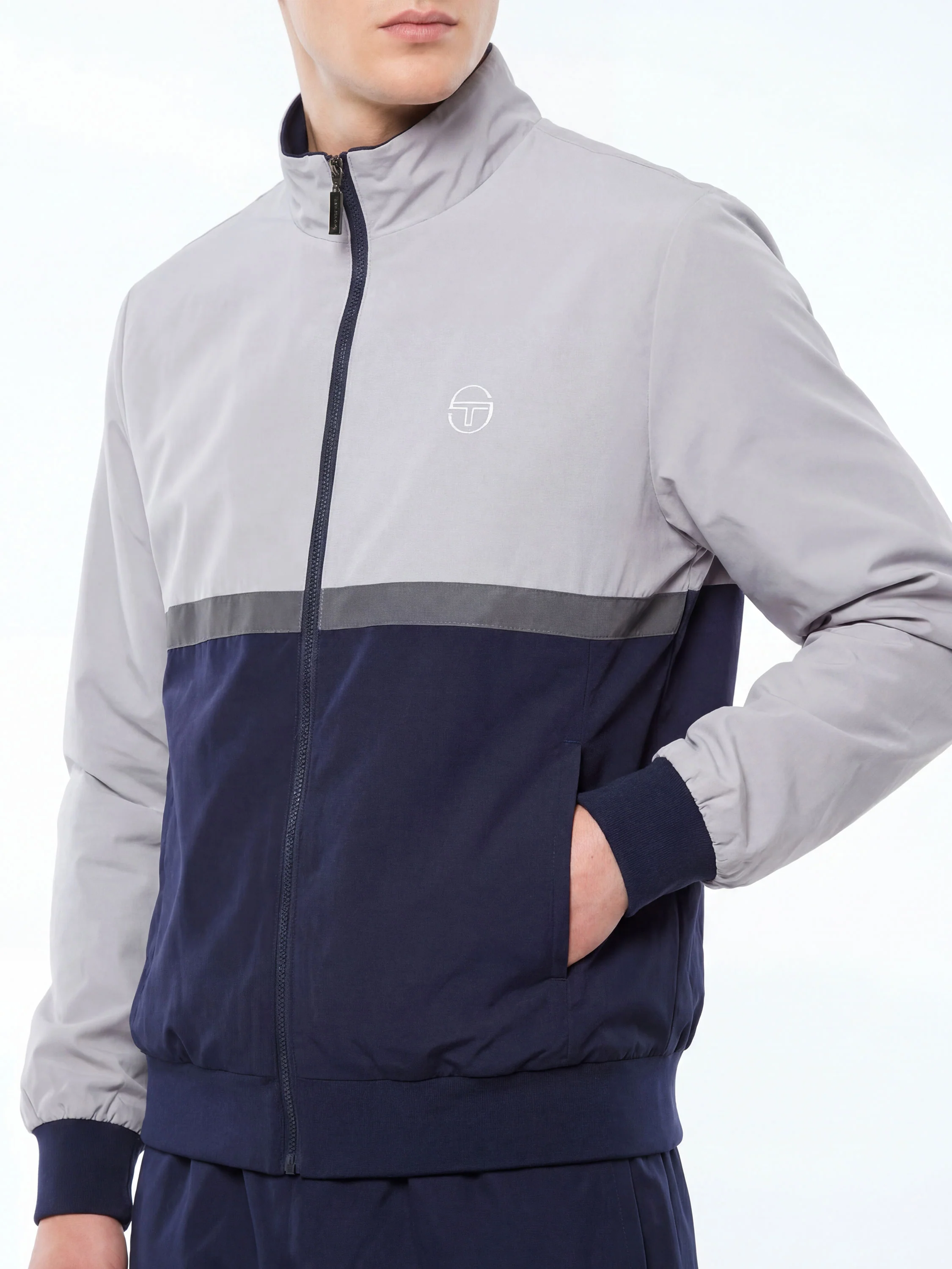 Portico Track Jacket- Slate Gray - Image 5