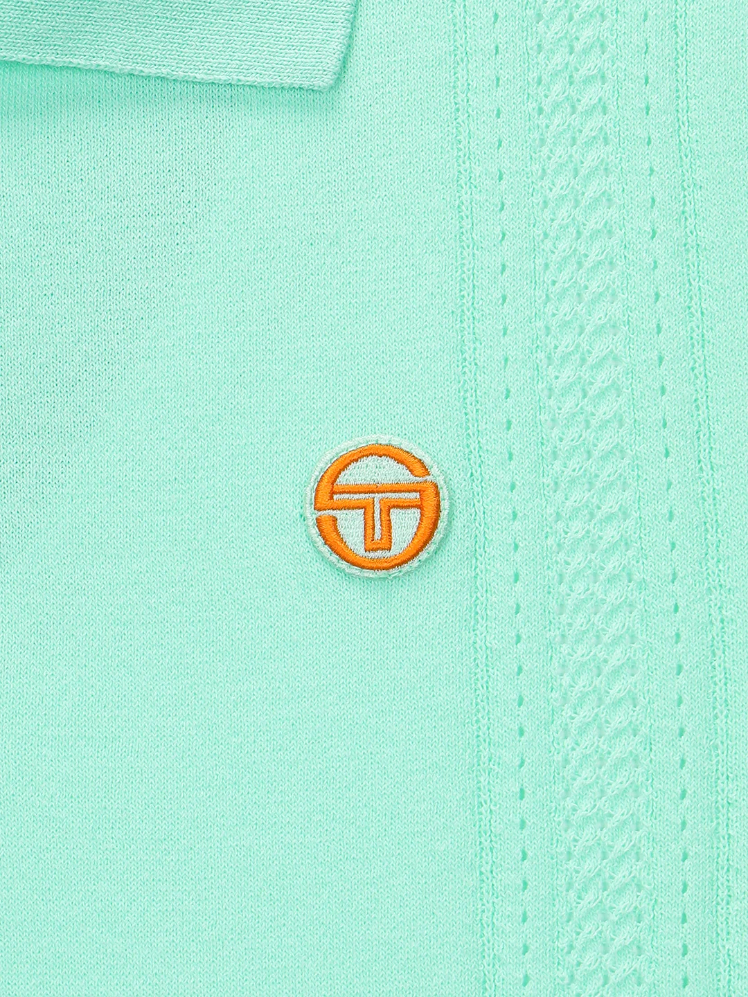 Preppy Knit Polo- Light Mint - Image 3