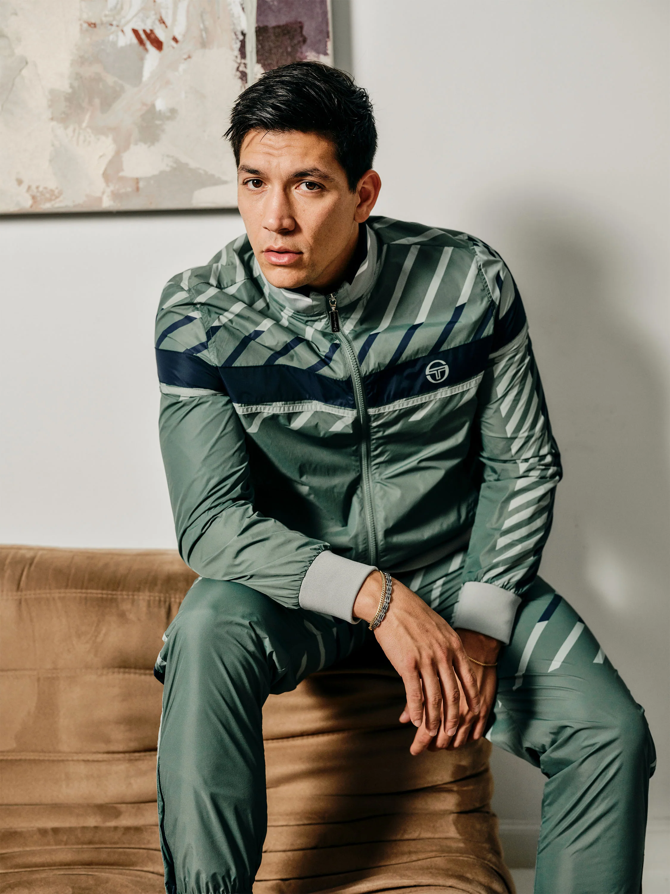 Quadretto Track Jacket- Duck Green - Image 11