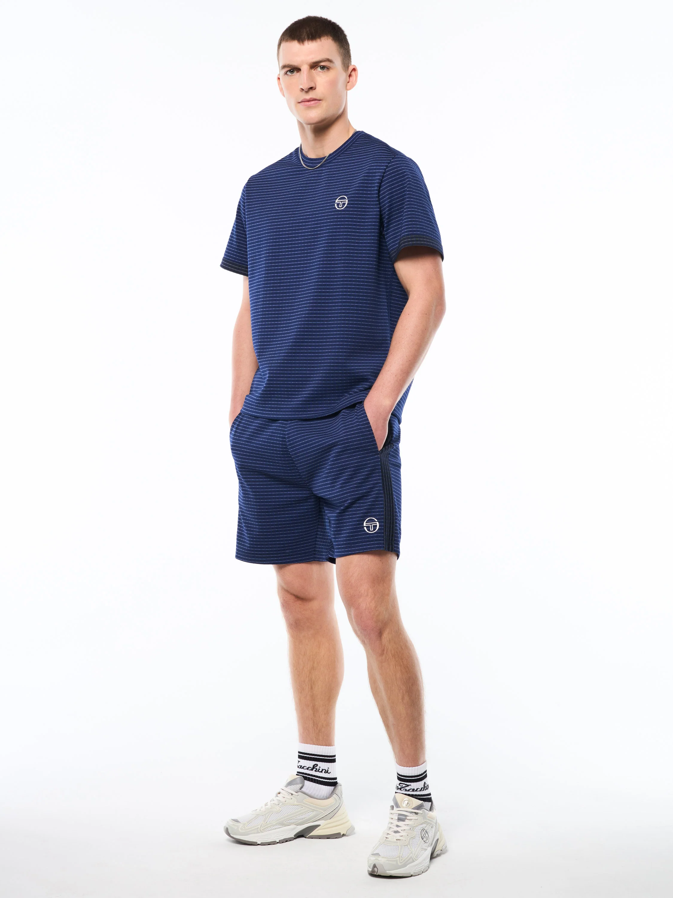 Rete T-Shirt-Maritime Blue - Image 9
