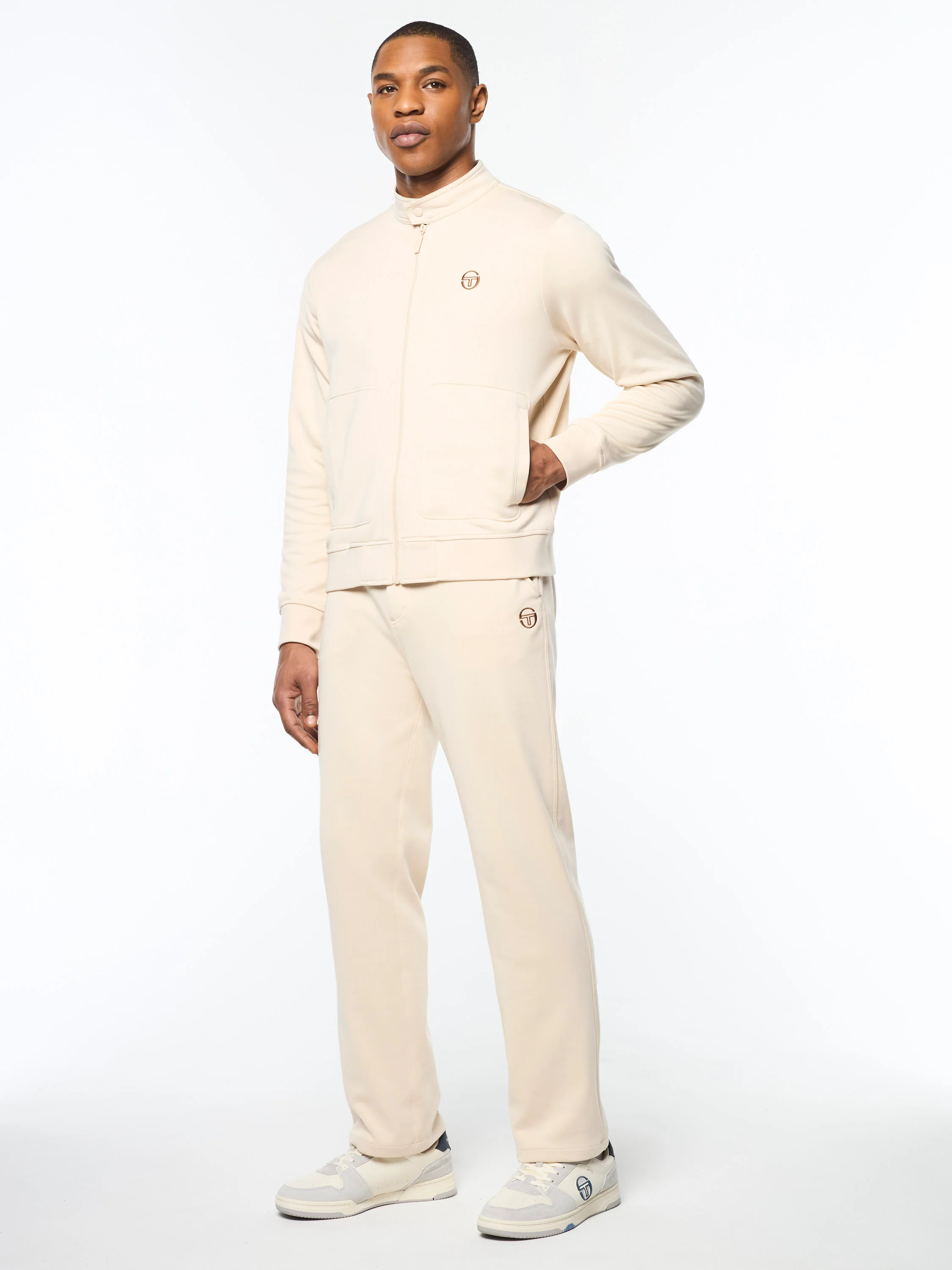 Sandro Track Jacket- Fog - Image 4