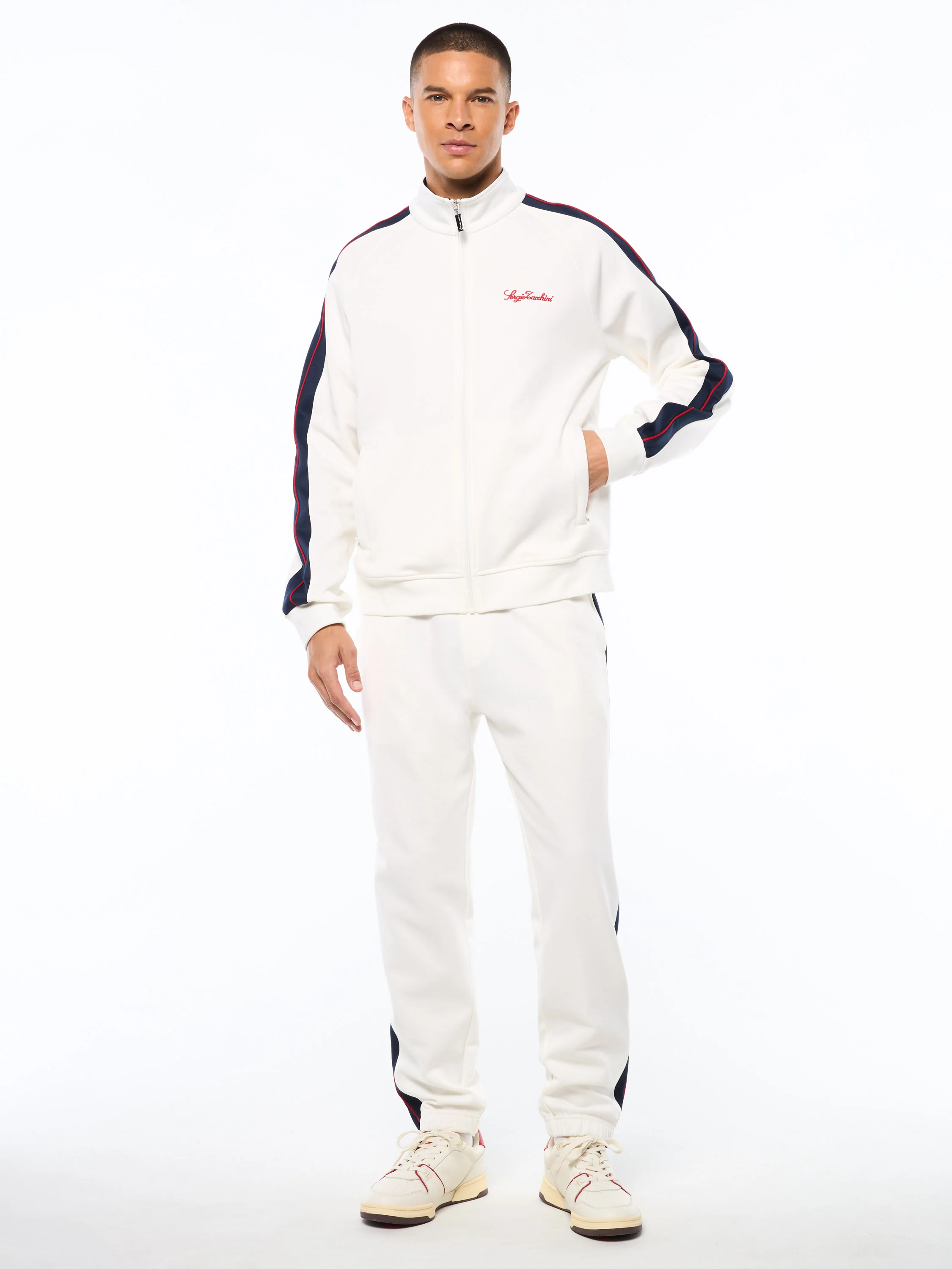 Semplice Track Jacket-Gardenia - Image 3