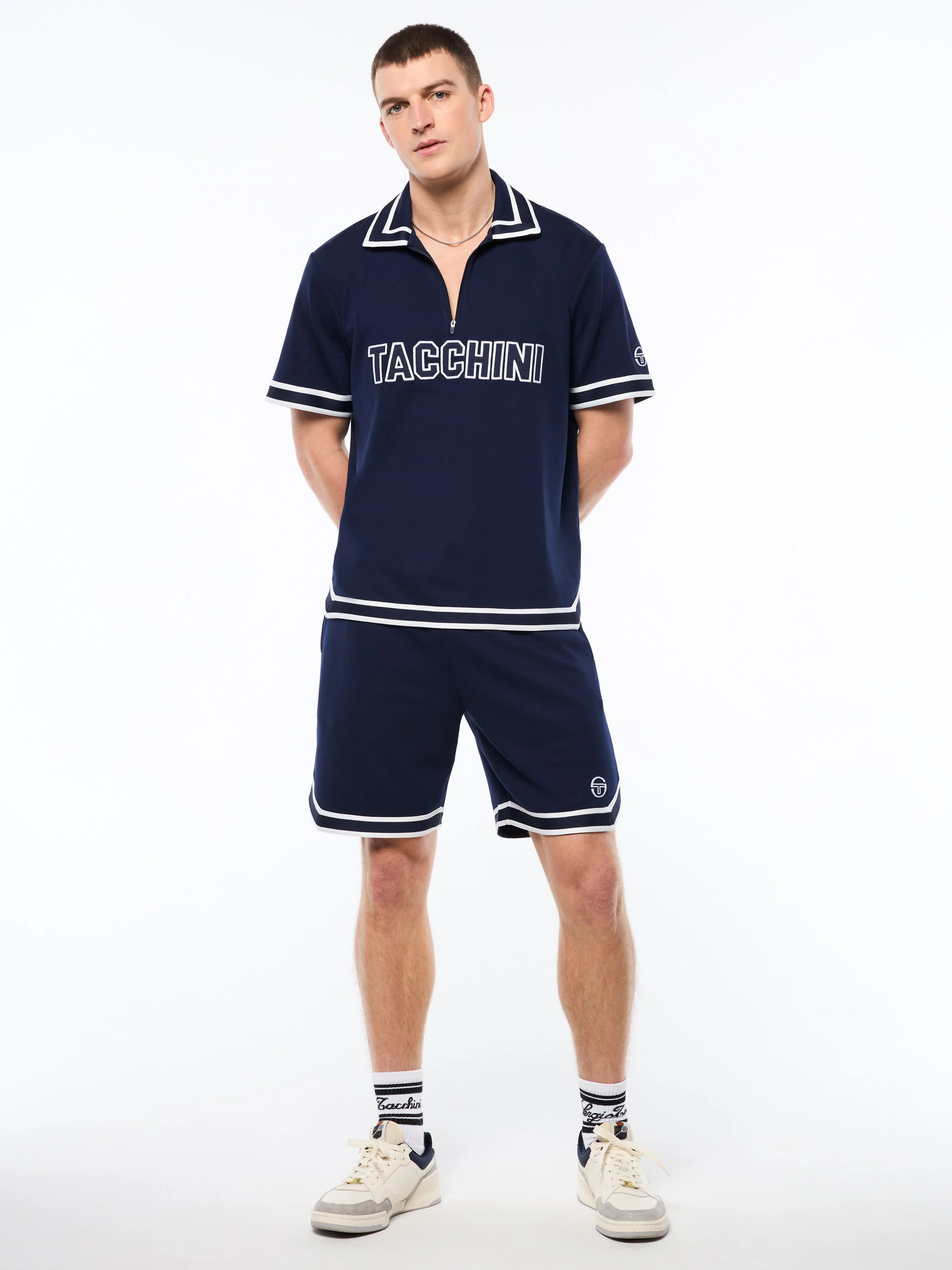 Tito Short Sleeve Polo-Maritime Blue - Image 3