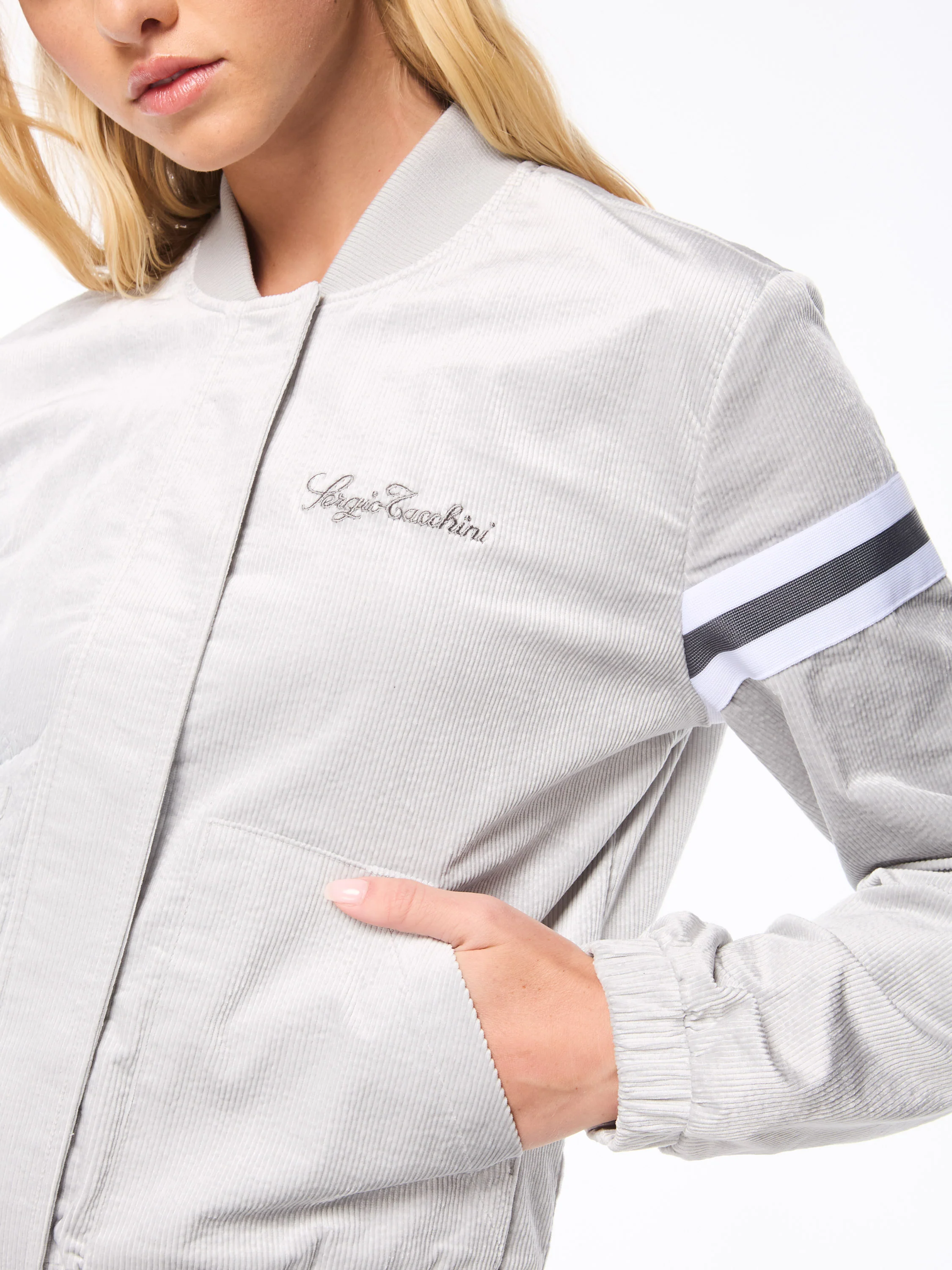 Women's Cordurato Track Jacket- Quiet Shade - Image 8